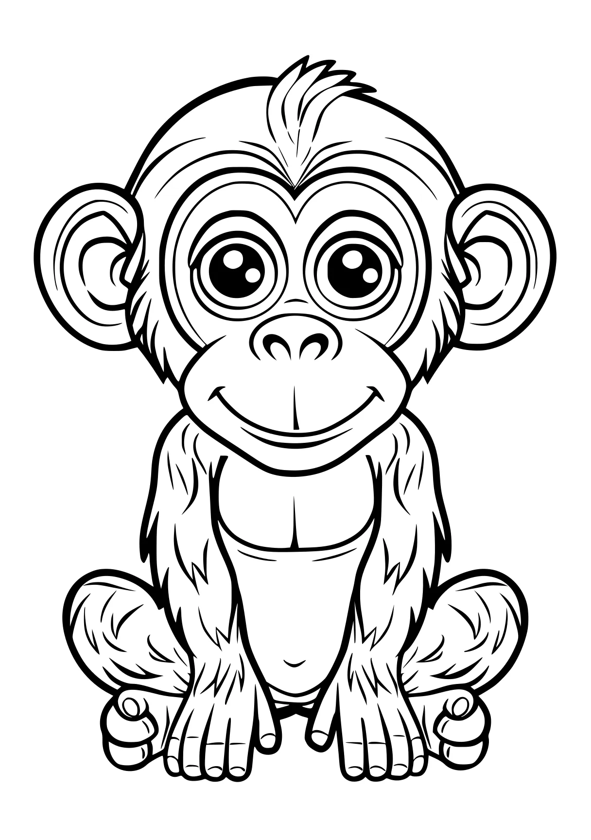 monkey coloring monkey, gorilla, illustrator, kong, free page downloads