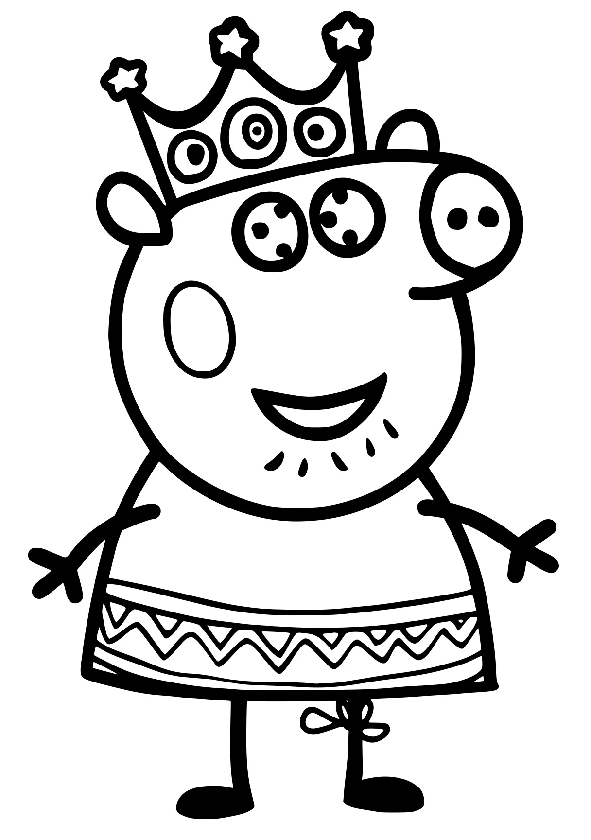 peppa coloring page peppa, pig, illustrator, pororo, free downloads