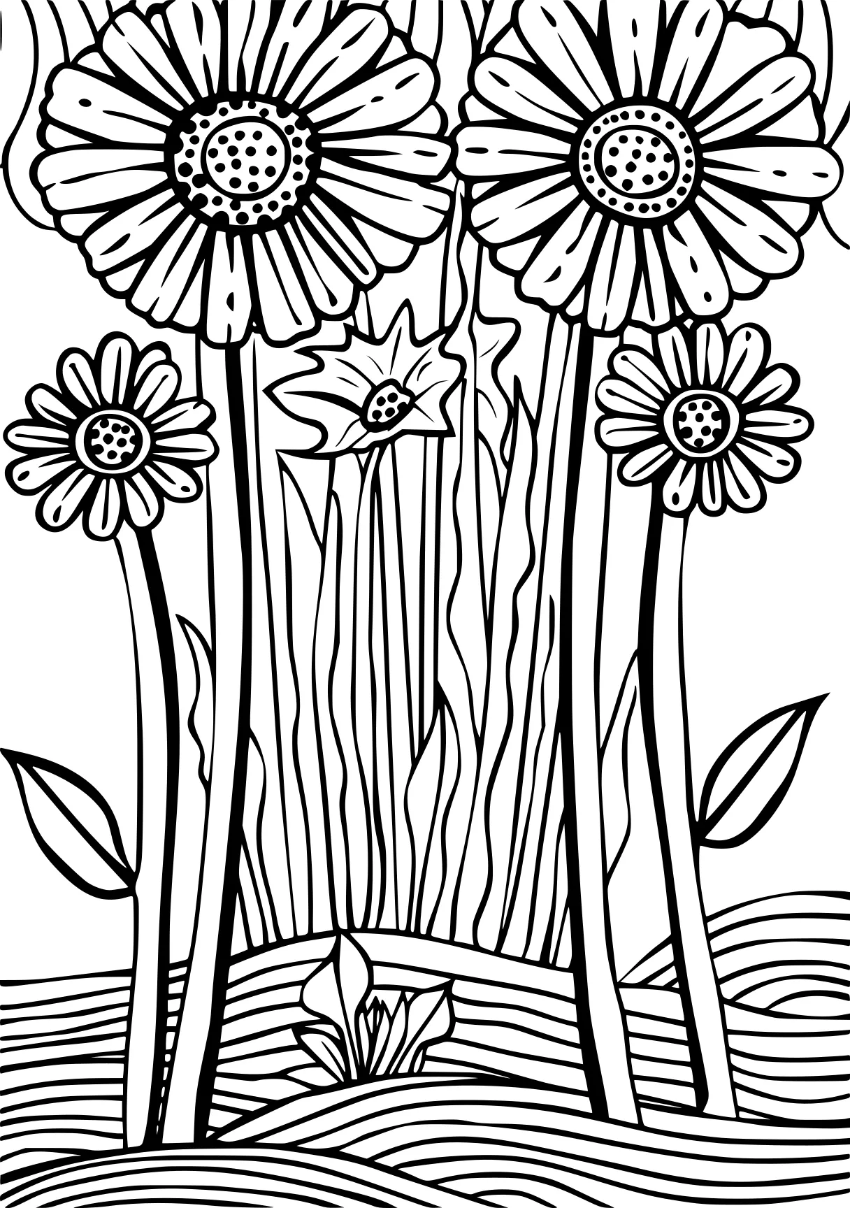 mother's day coloring pages, flowers, zentangle, sunflower, free page downloads