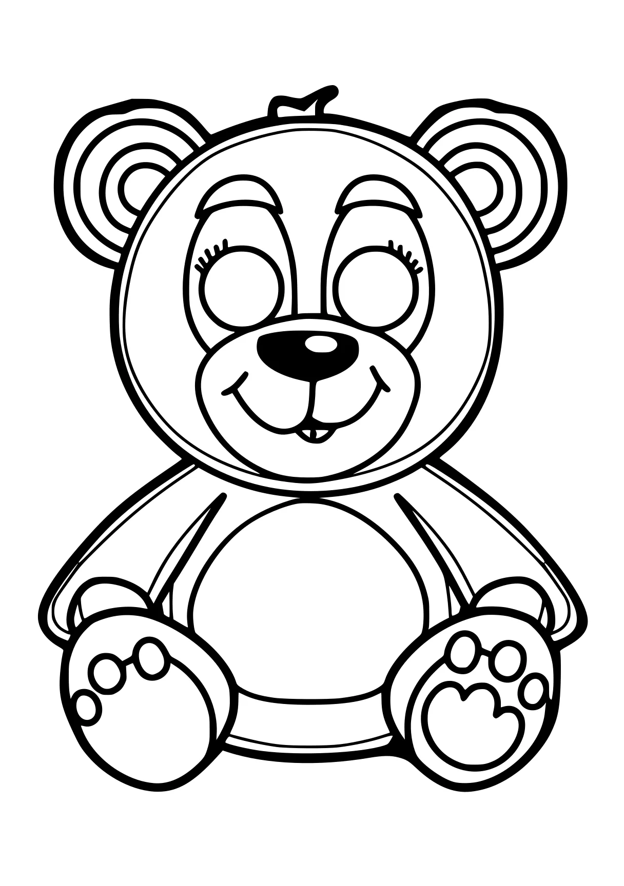 coloring pages printable free bear, fazbear, winnie, page downloads