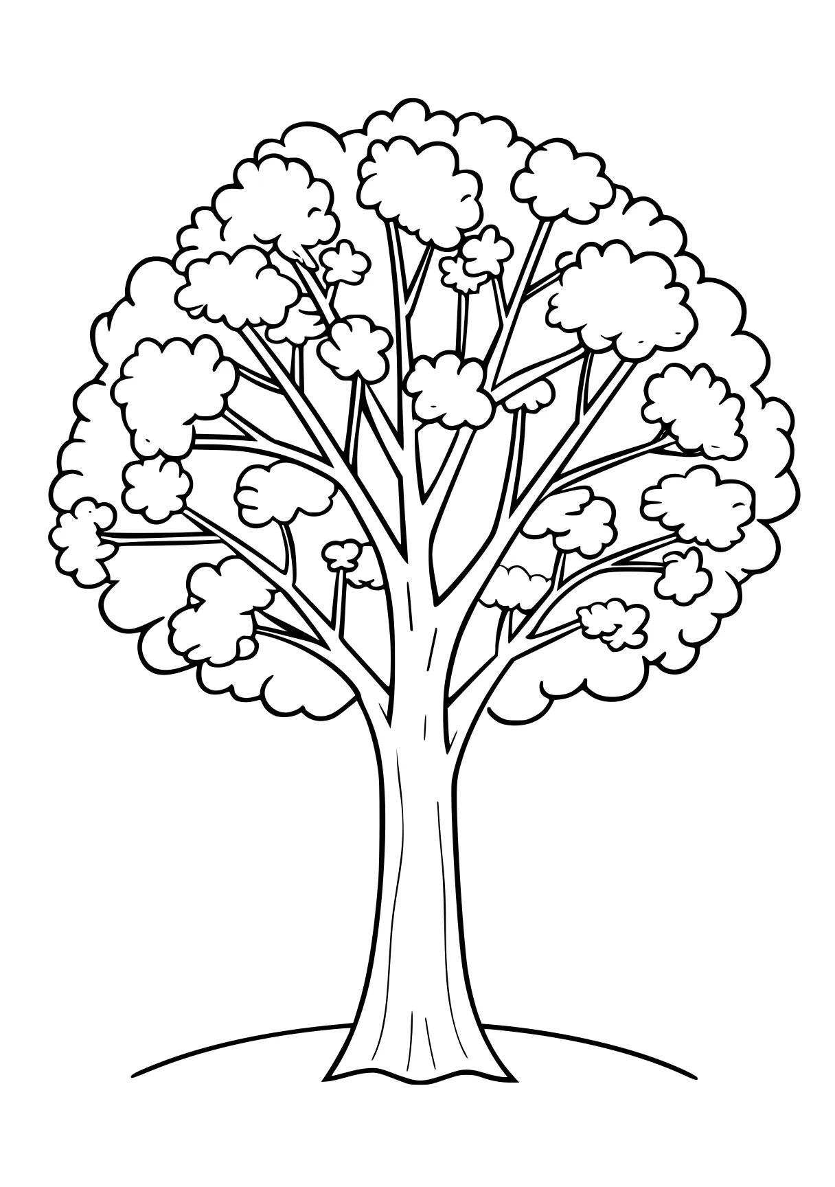 tree coloring page tree, zacchaeus, trees, ornament, free downloads