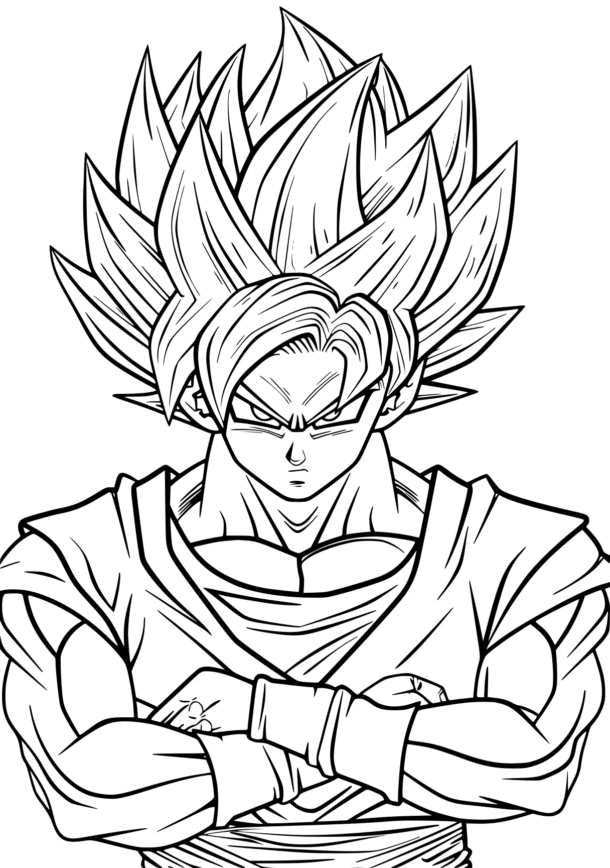 goku coloring sheets gogeta, goku, vegito, vegeta, broly, free page downloads