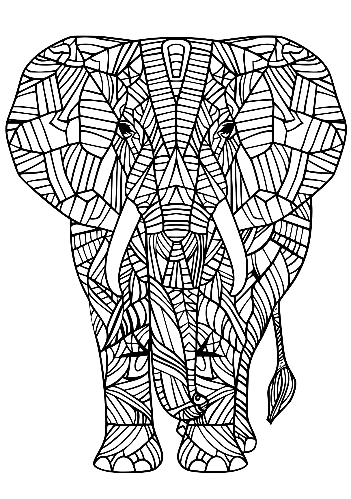 elephant coloring pages elephant, zentangle, dumbo, free page downloads