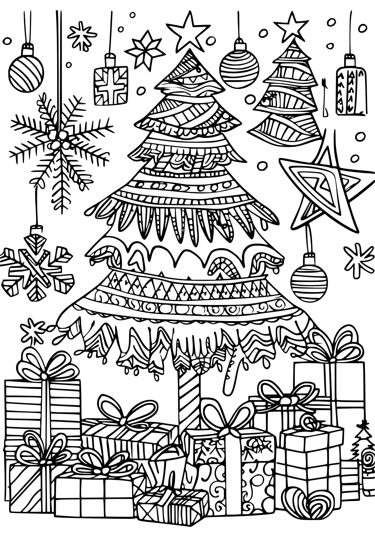 christmas coloring sheets printable, zentangle, ornament, printables, free page downloads