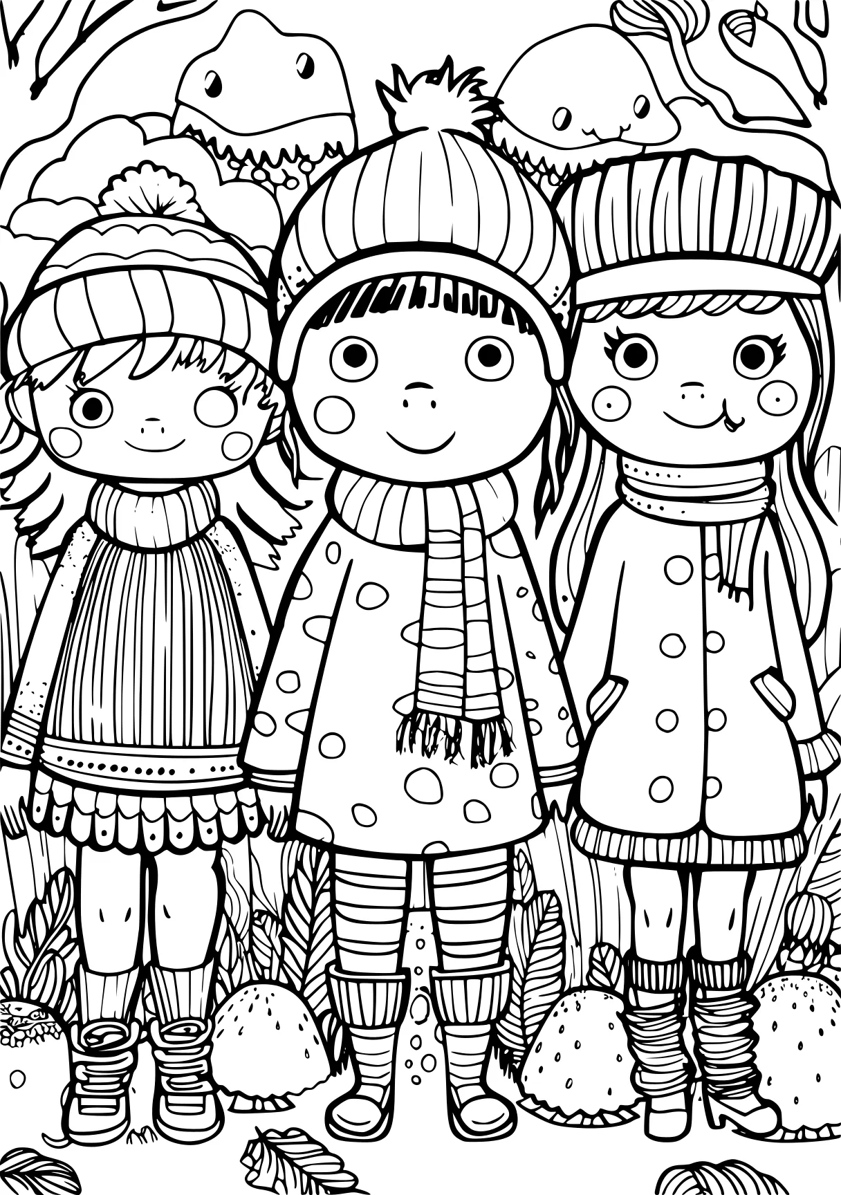 rainbow friends colouring pages winter, seasons, illustrator, free coloring page downloads