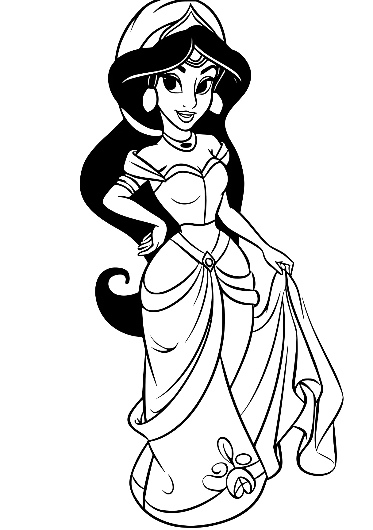 princess jasmine coloring pages jasmine, moana, aladdin, tiana, mulan, free page downloads