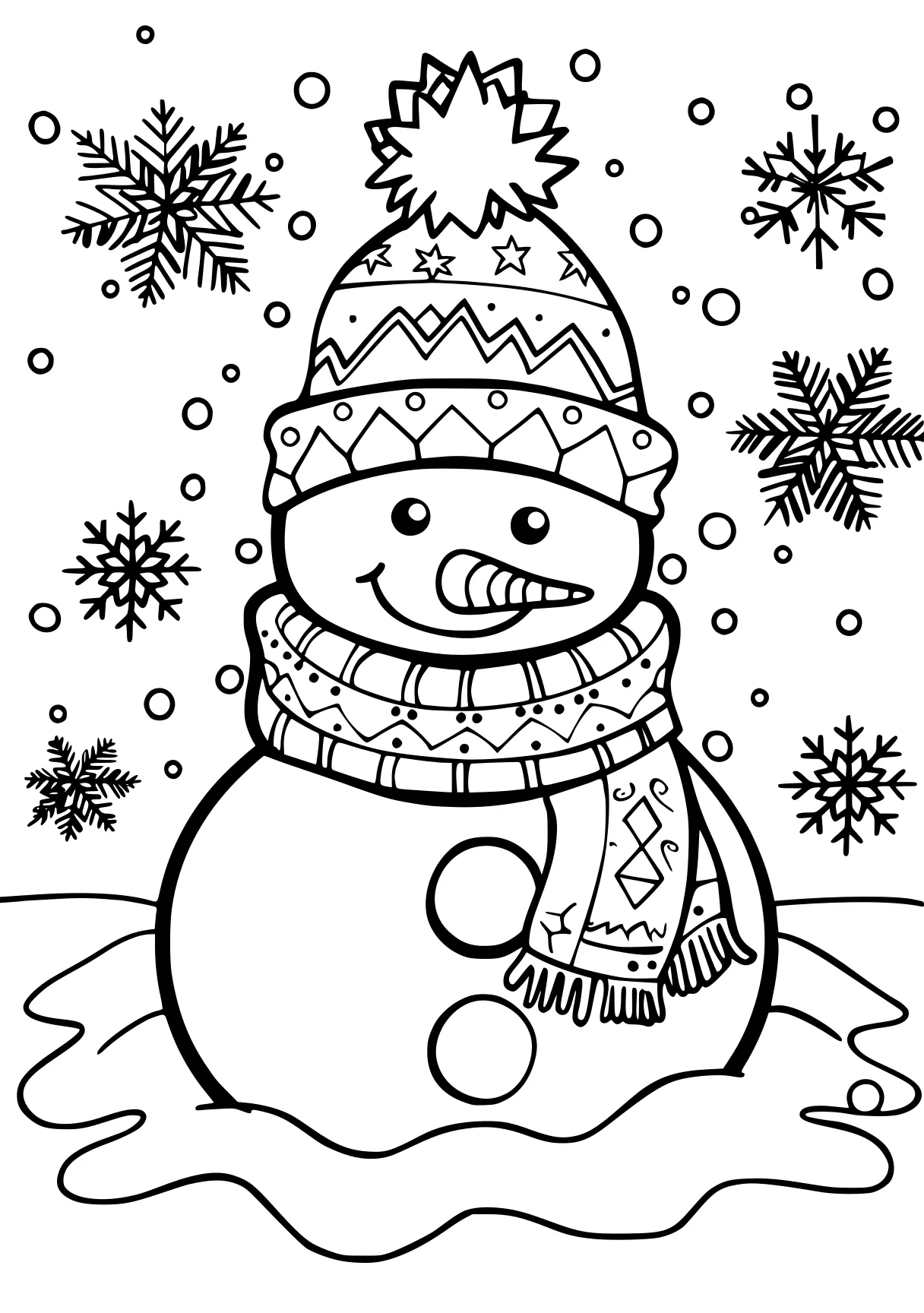 christmas coloring pages printable snowman, claus, merry, free page downloads