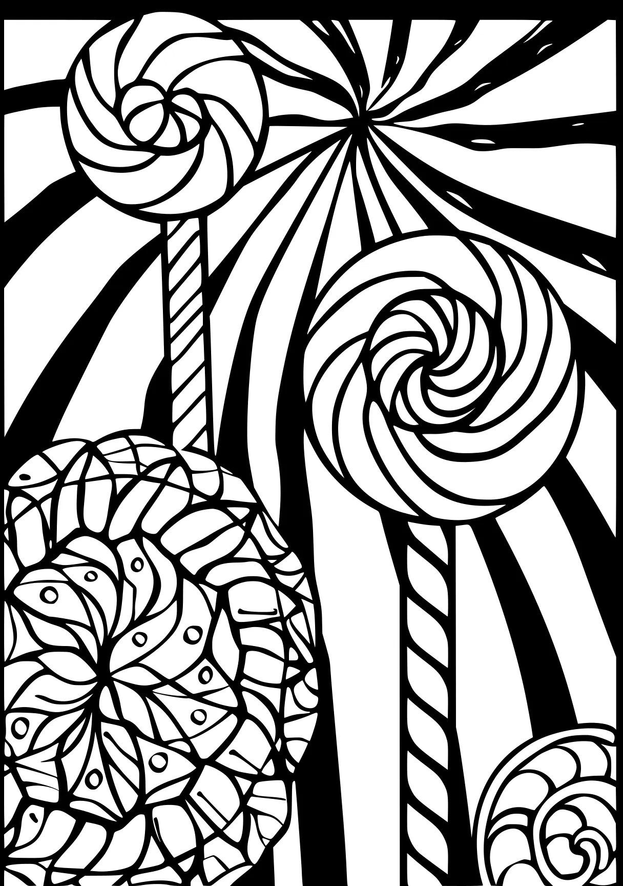 candy coloring page zentangle, ornament, pattern, free downloads