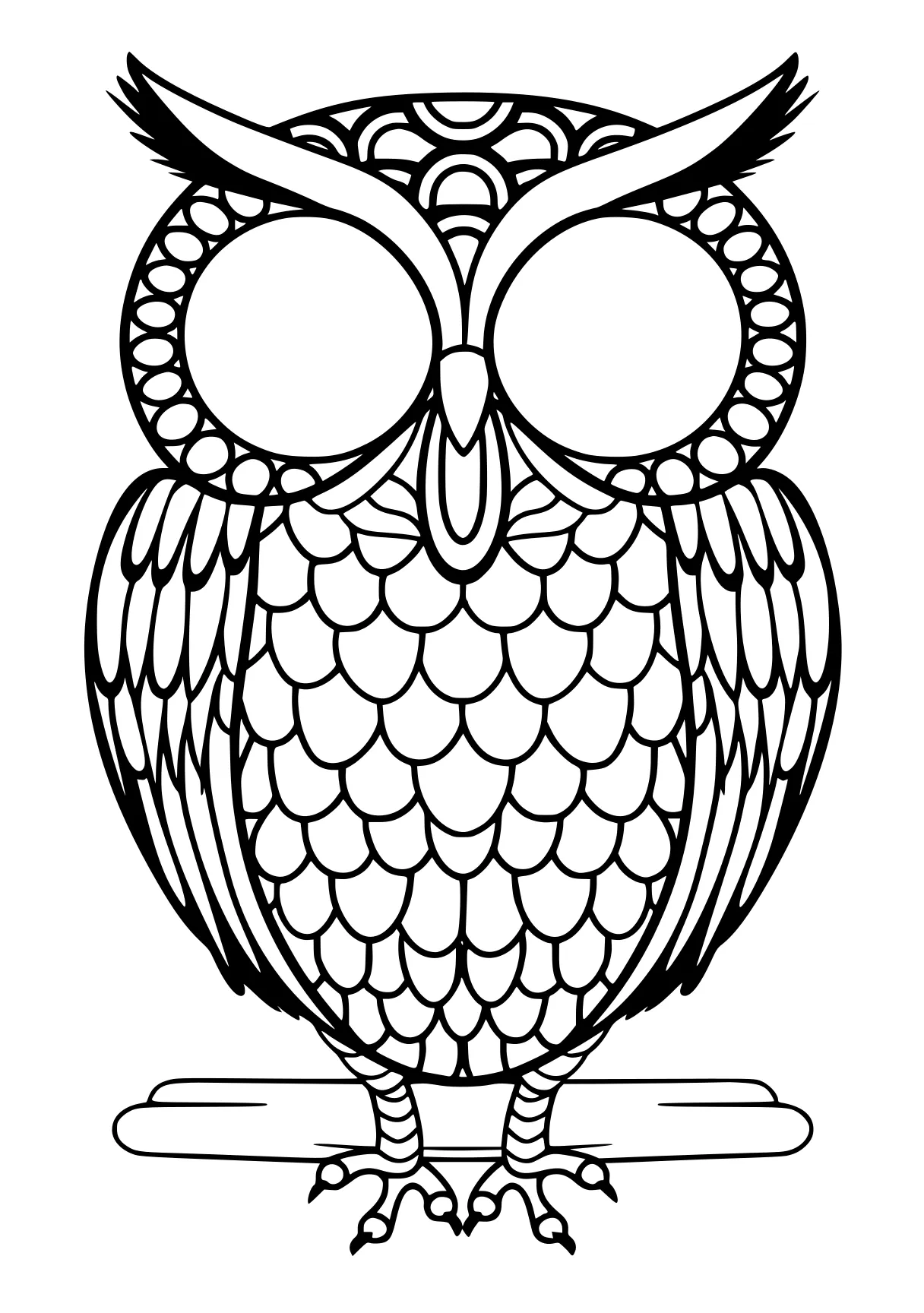 free printable coloring sheets owl, eagle, ornament, illustrator, page downloads