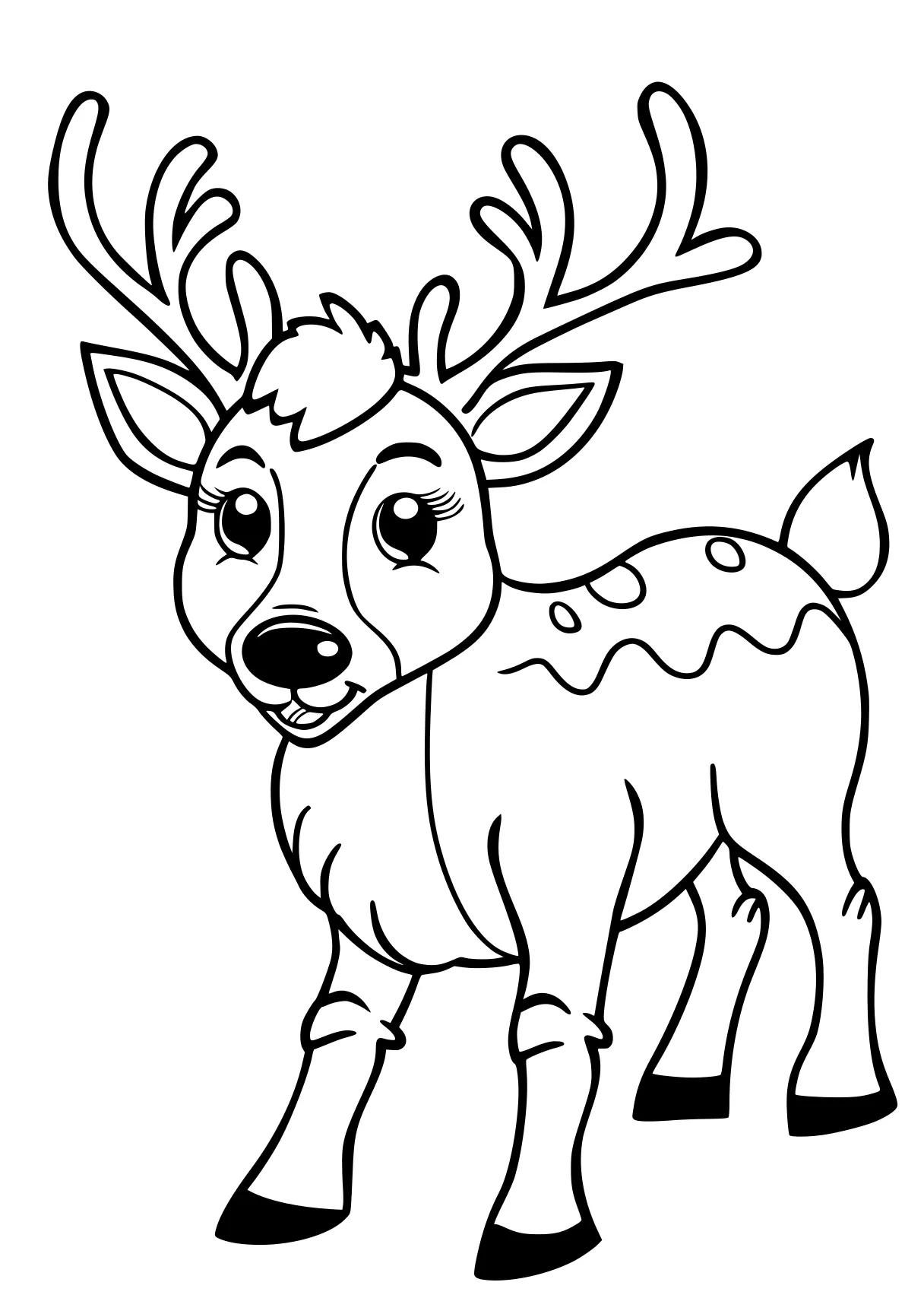 rudolph coloring pages deer, rudolph, reindeer, bambi, moose, free page downloads