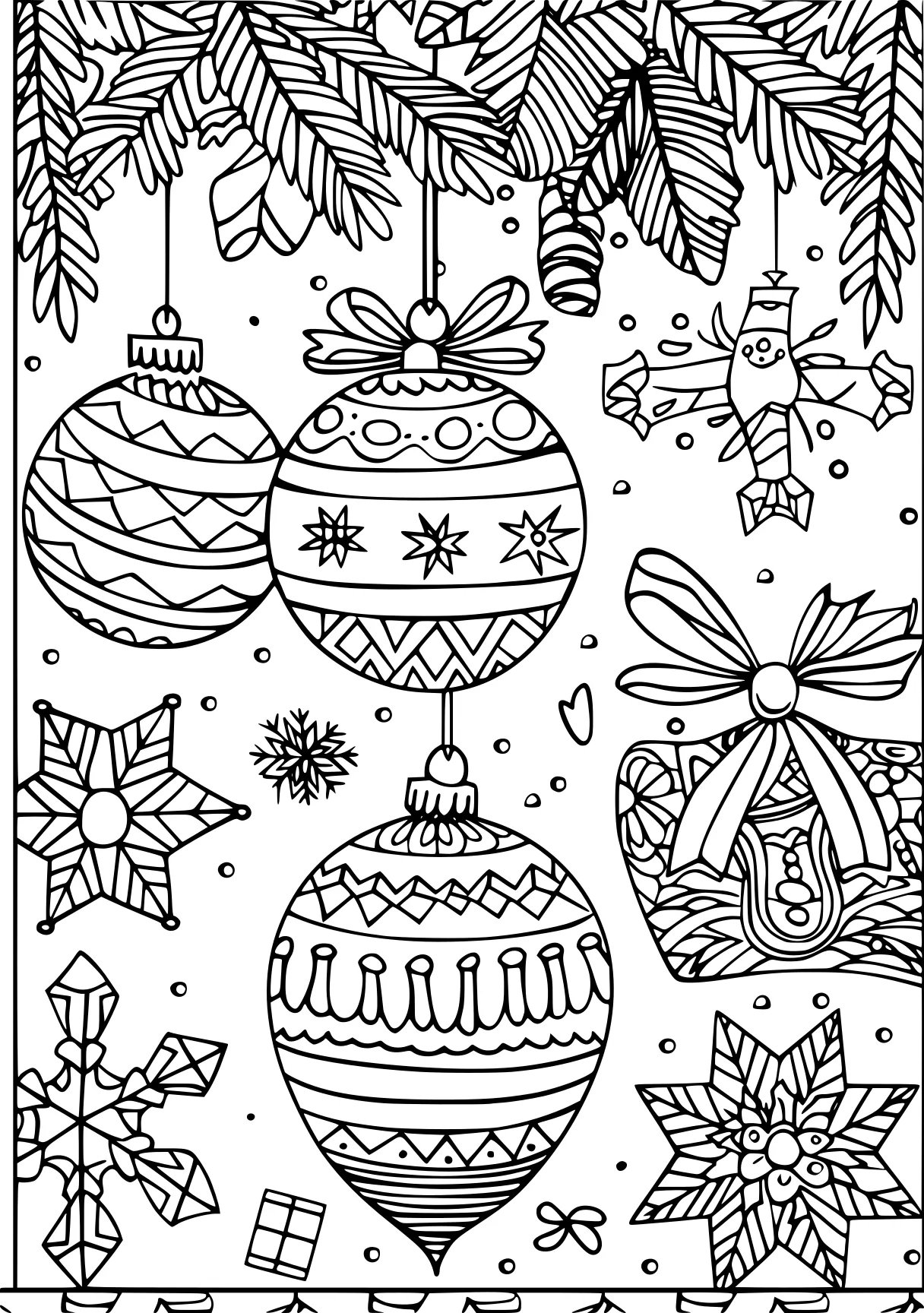 free printable christmas coloring pages, zentangle, ornament, advent, page downloads