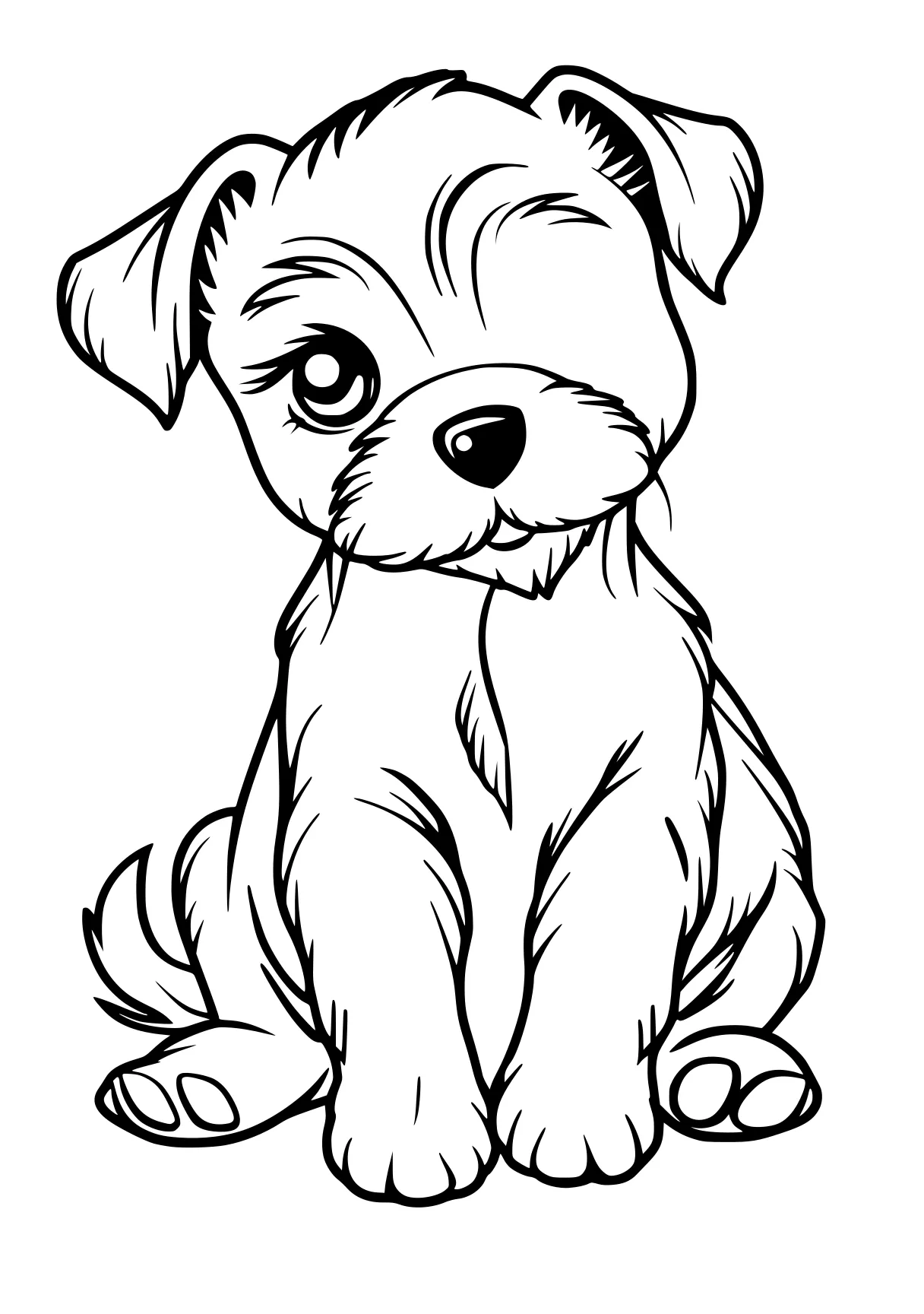 puppy coloring sheet yorkie, puppy, dog, chihuahua, illustrator, free page downloads