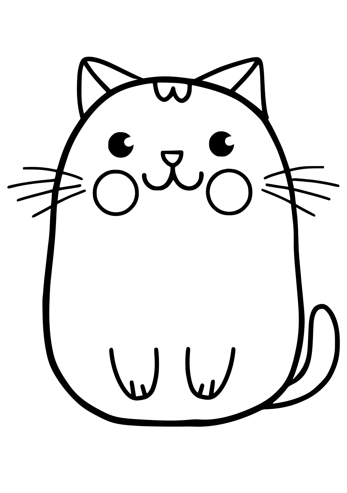 cute coloring pictures pusheen, cat, caticorn, kitty, totoro, free page downloads