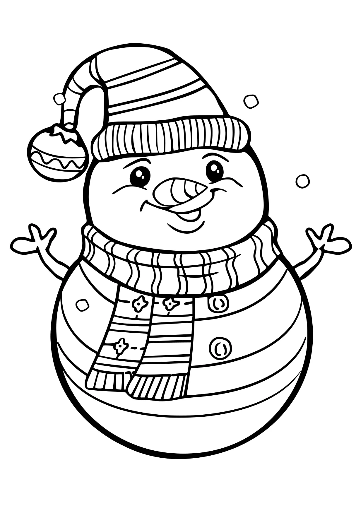 easy christmas coloring pages snowman, merry, olaf, free page downloads