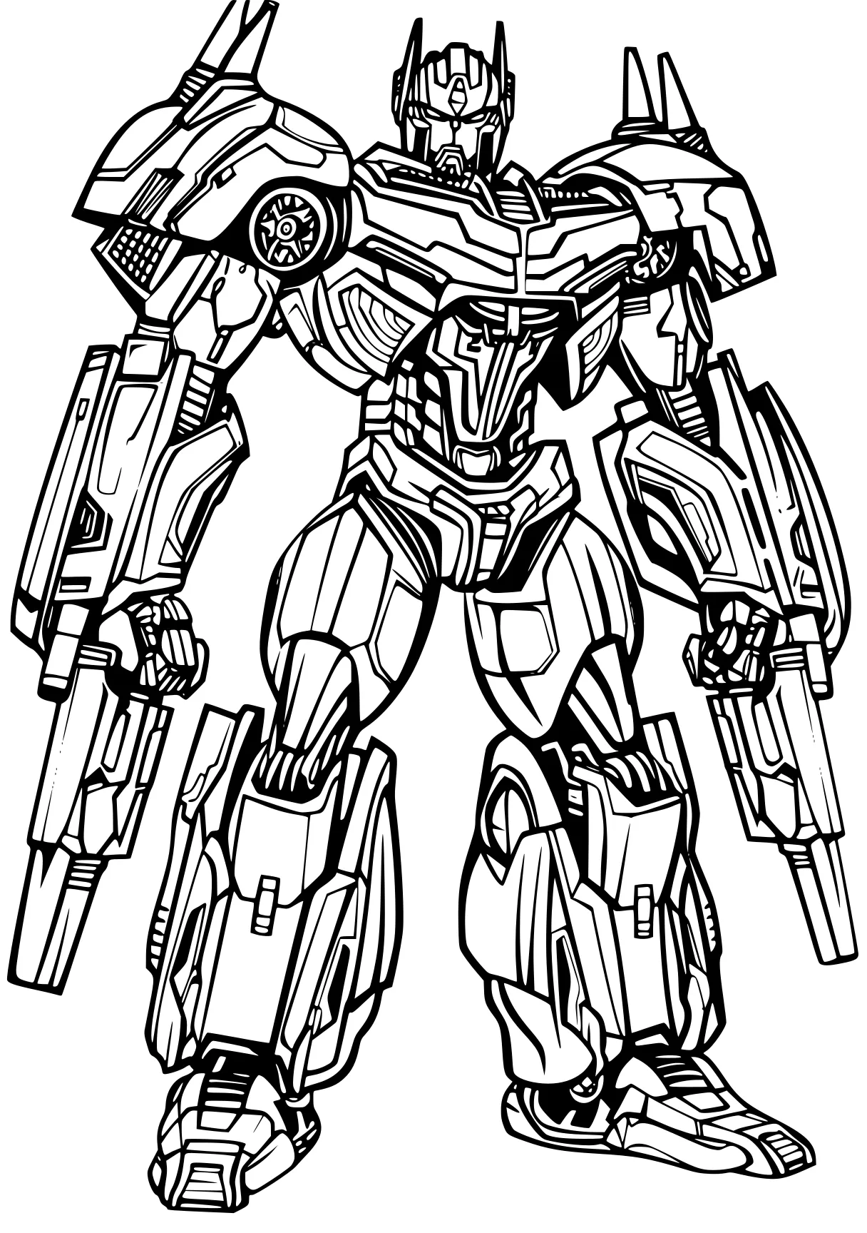 transformer coloring page megatron, optimus, gundam, transformer, transformers, free downloads