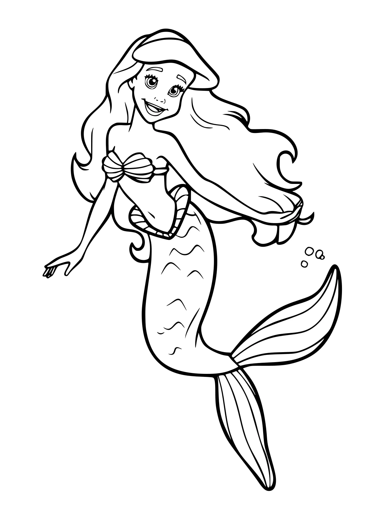 little mermaid coloring pages mermaid, ariel, fish, siren, jasmine, free page downloads