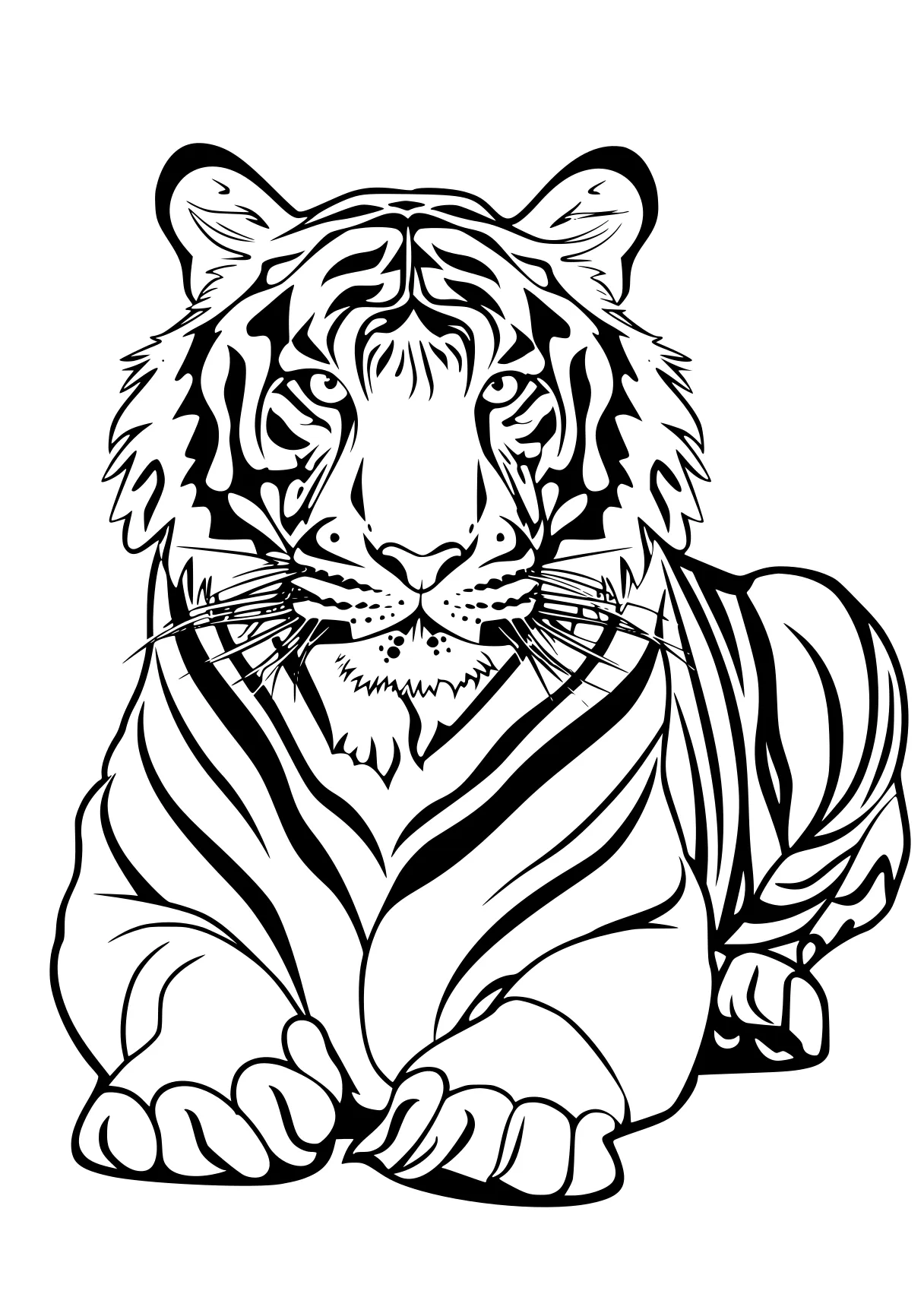 tiger coloring page tiger, zebra, illustrator, lion, free downloads