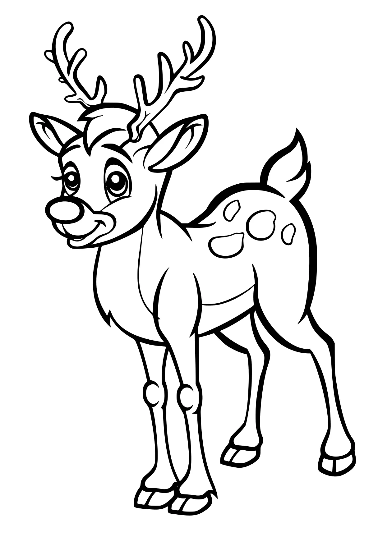 rudolph coloring pages deer, rudolph, reindeer, bambi, moose, free page downloads