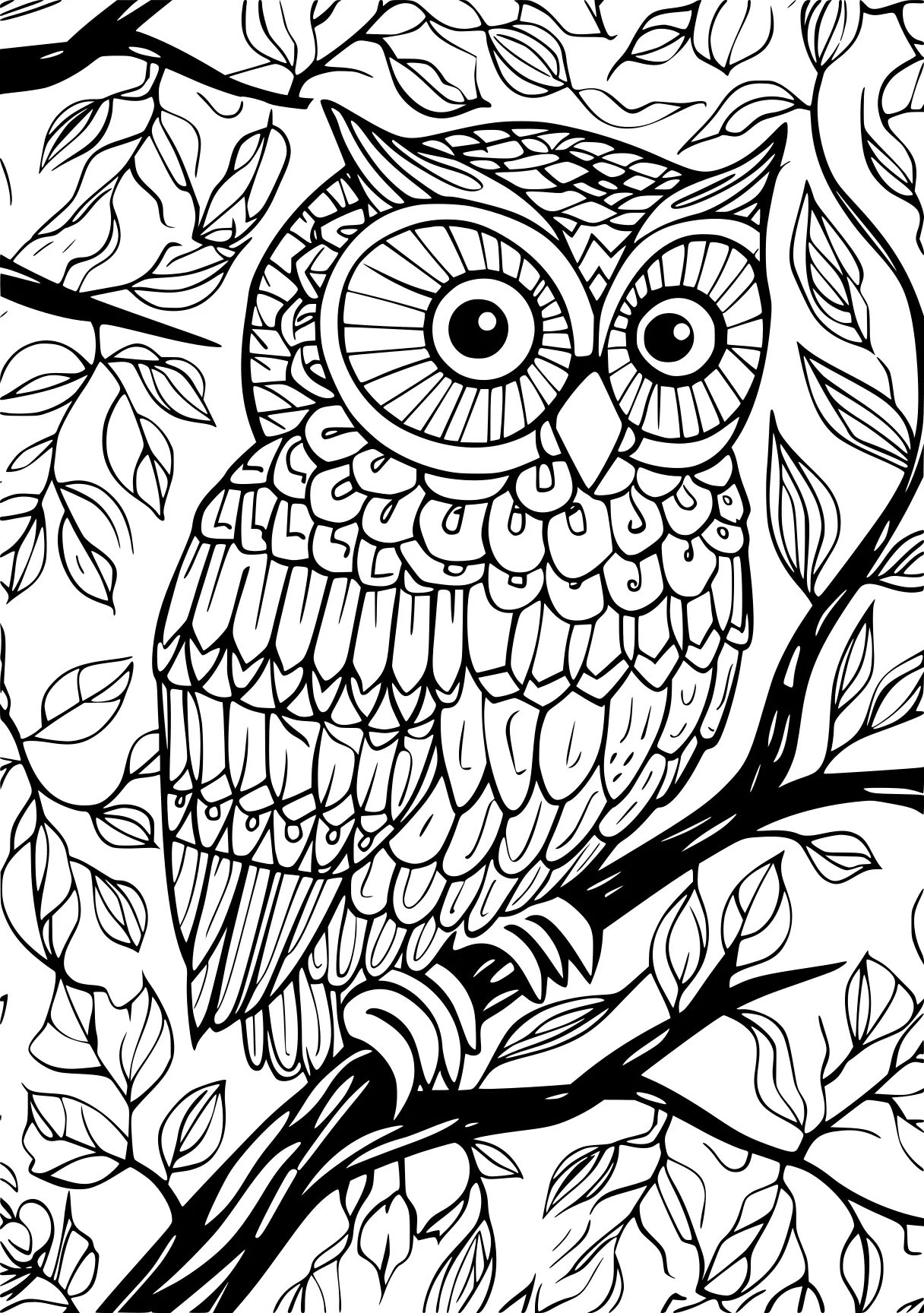 best coloring books for adults owl, colouring, illustrator, free page downloads