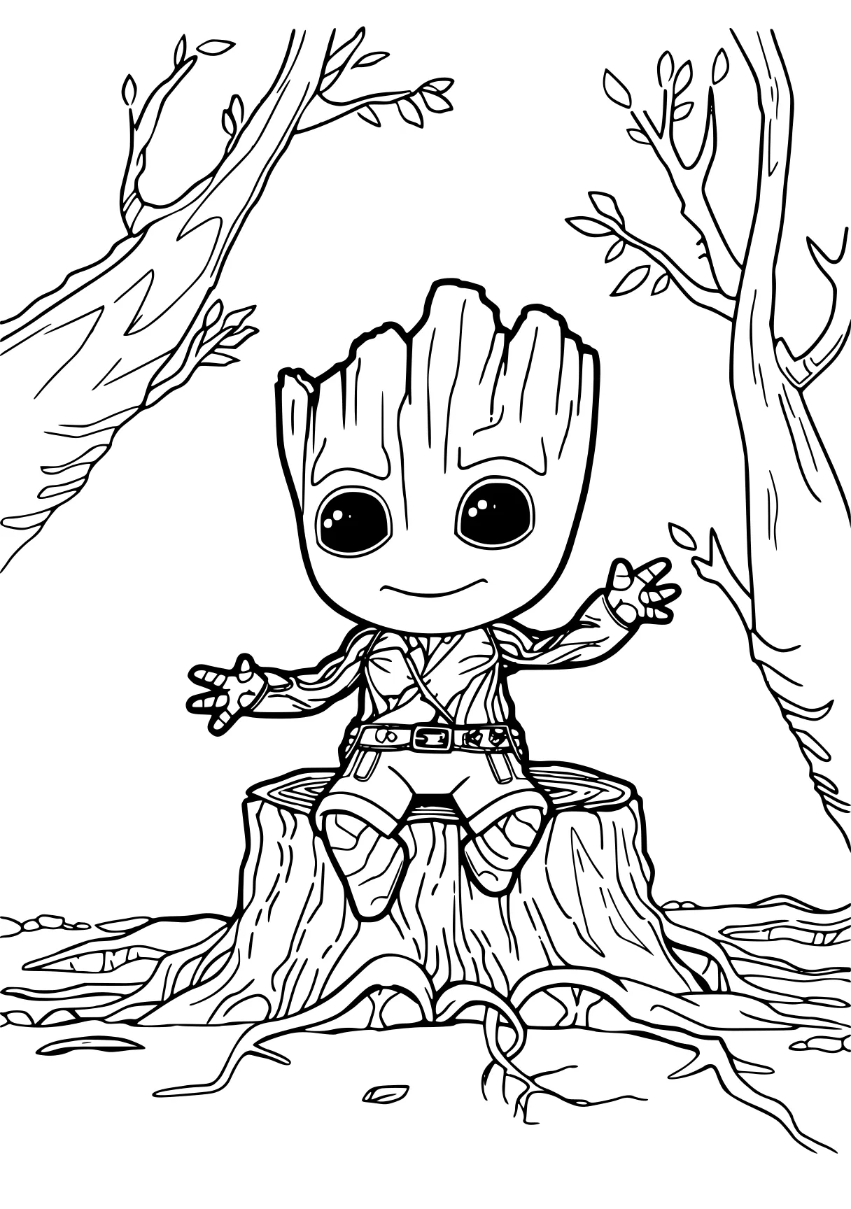 lankybox coloring page groot, ultraman, iron, thanos, coloring, free downloads