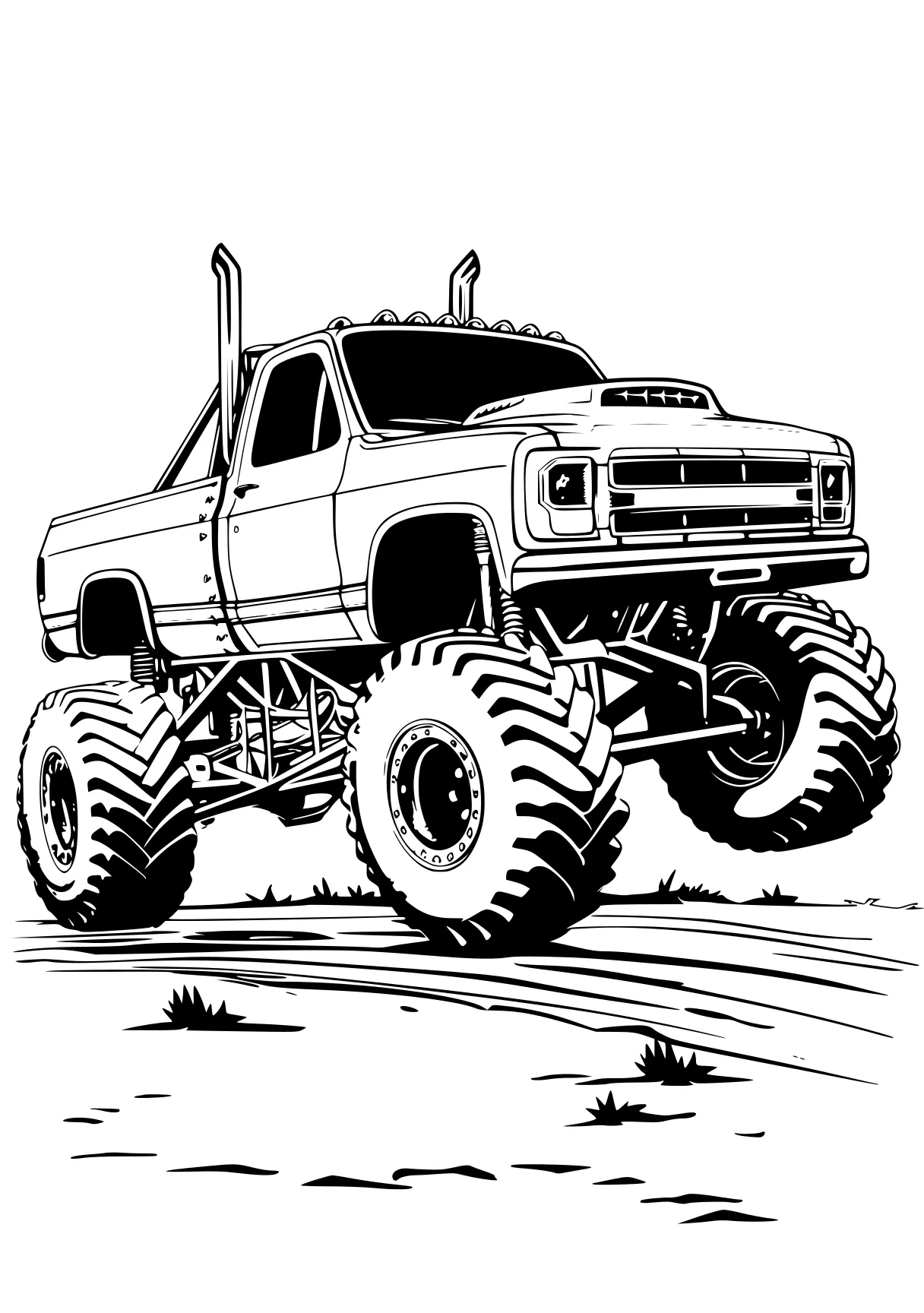 monster truck coloring pages truck, trucks, crawler, vehicle, ranger, free page downloads