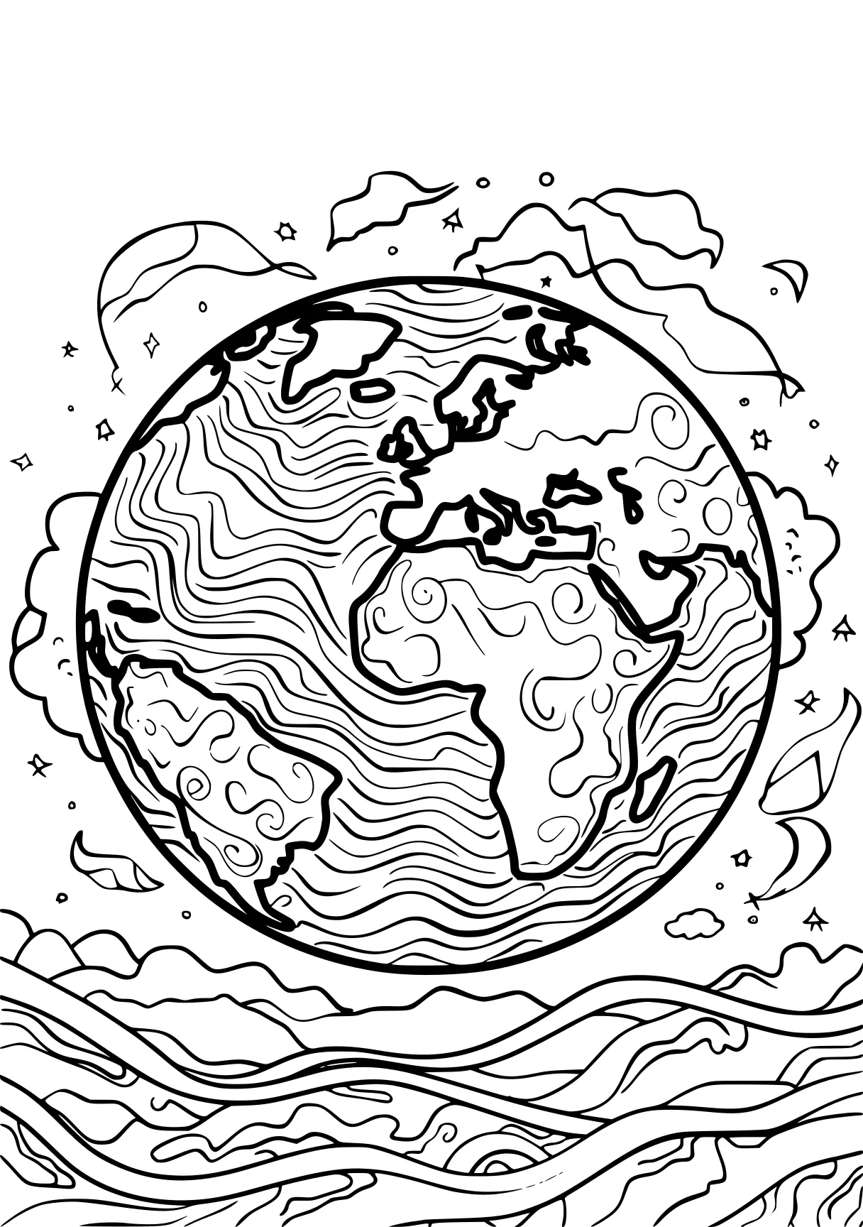 earth coloring globe, earth, world, free page downloads