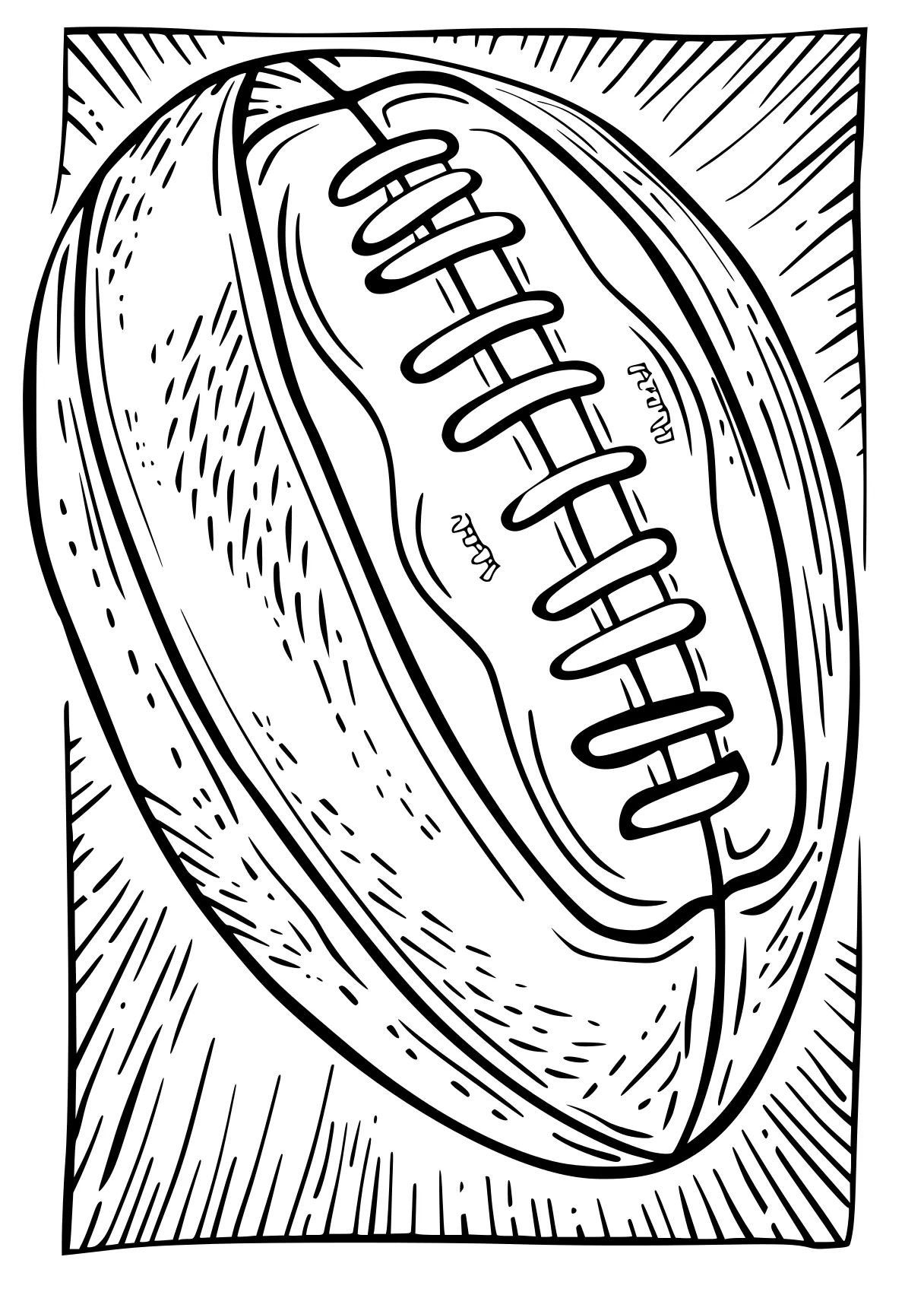 football coloring sheet tooth, nfl, ball, pillar, free page downloads