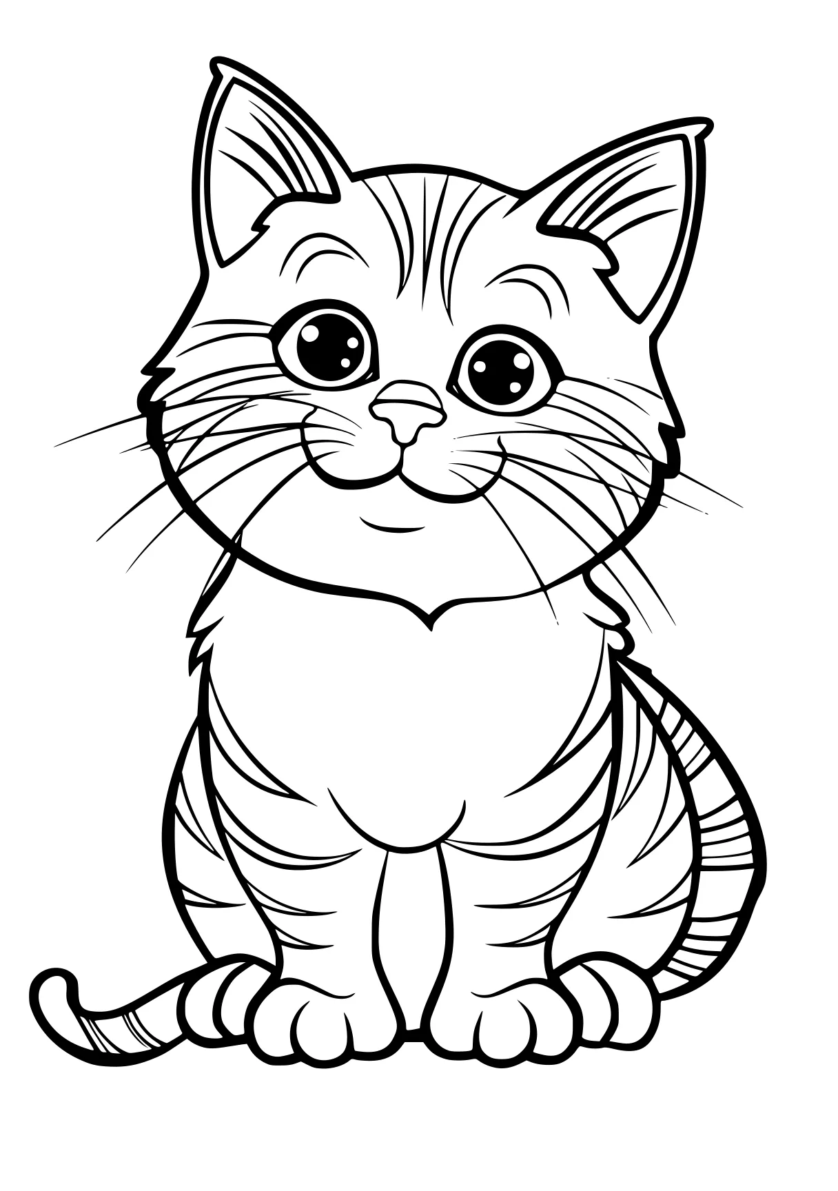 cute cat coloring pages, garfield, cat, kitty, free page downloads