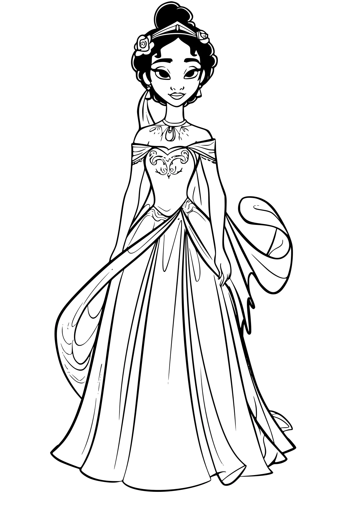 princess tiana coloring pages princess, jasmine, cinderella, widow, tiana, free page downloads