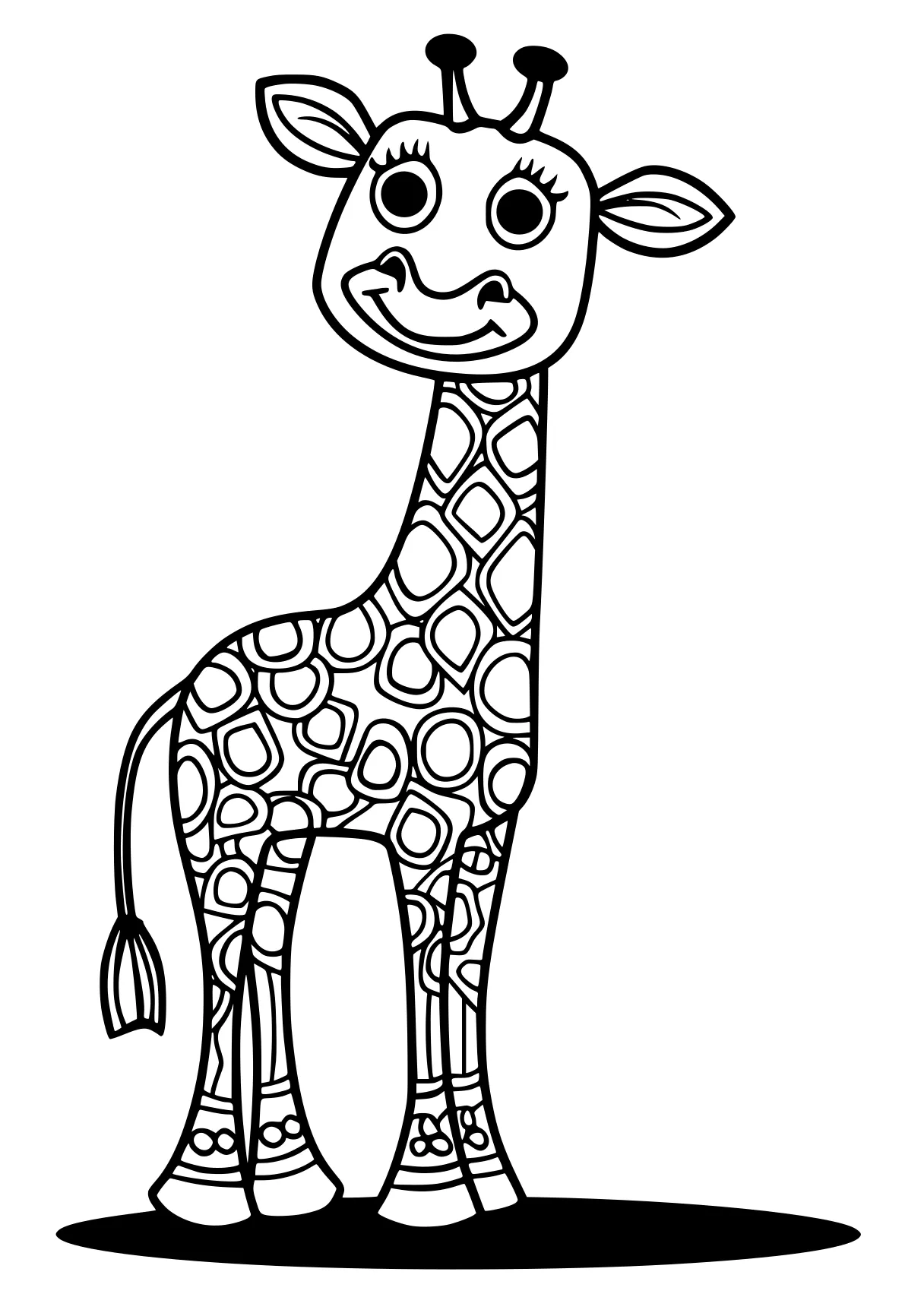 crayola coloring sheets giraffe, deer, llama, cow, bambi, free page downloads