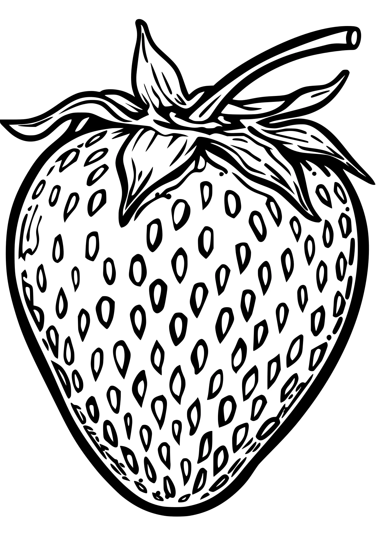 strawberry coloring page strawberry, wall, apple, pineapple, vegetable, free downloads