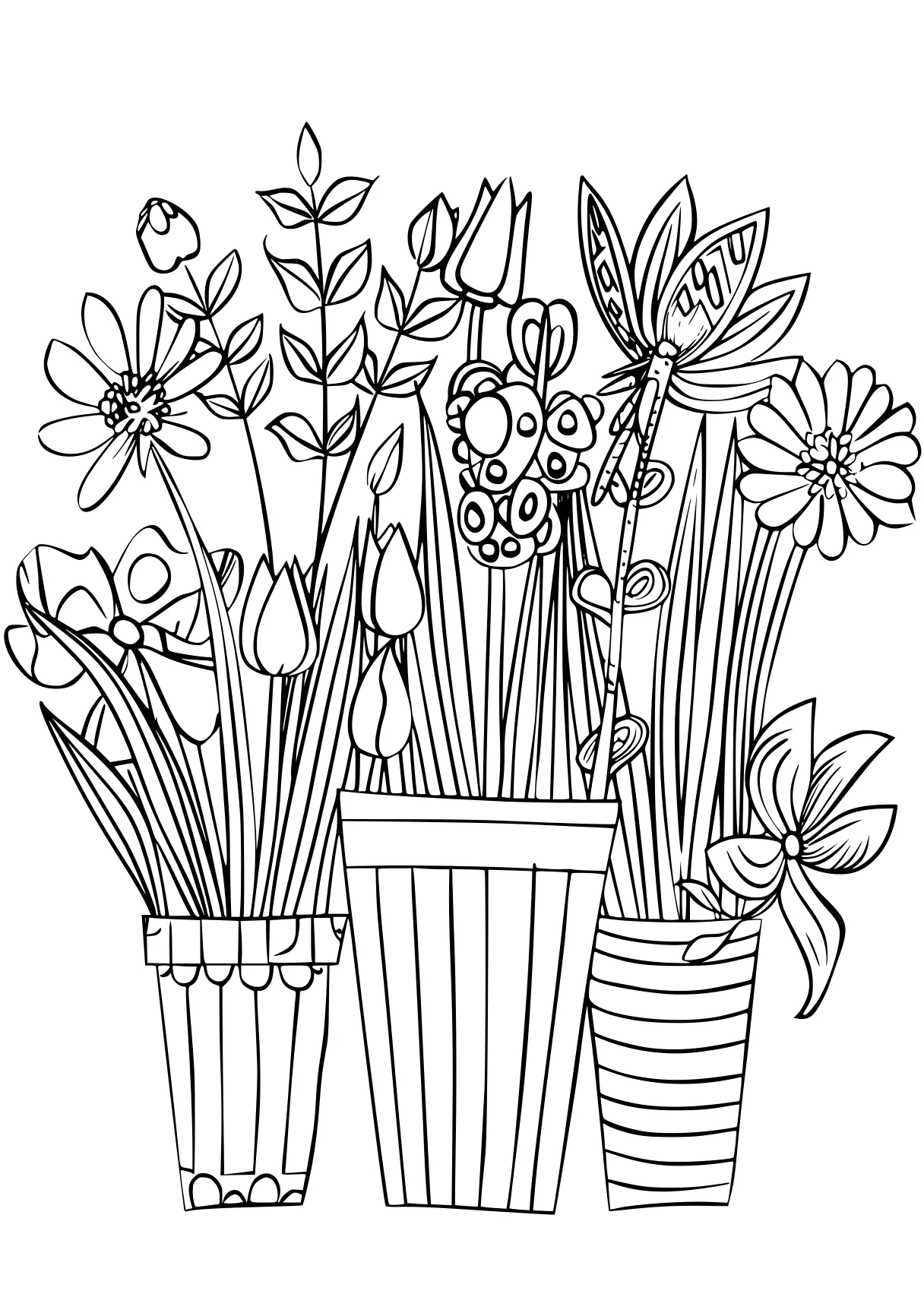 spring coloring sheets, flowers, plants, plant, free page downloads