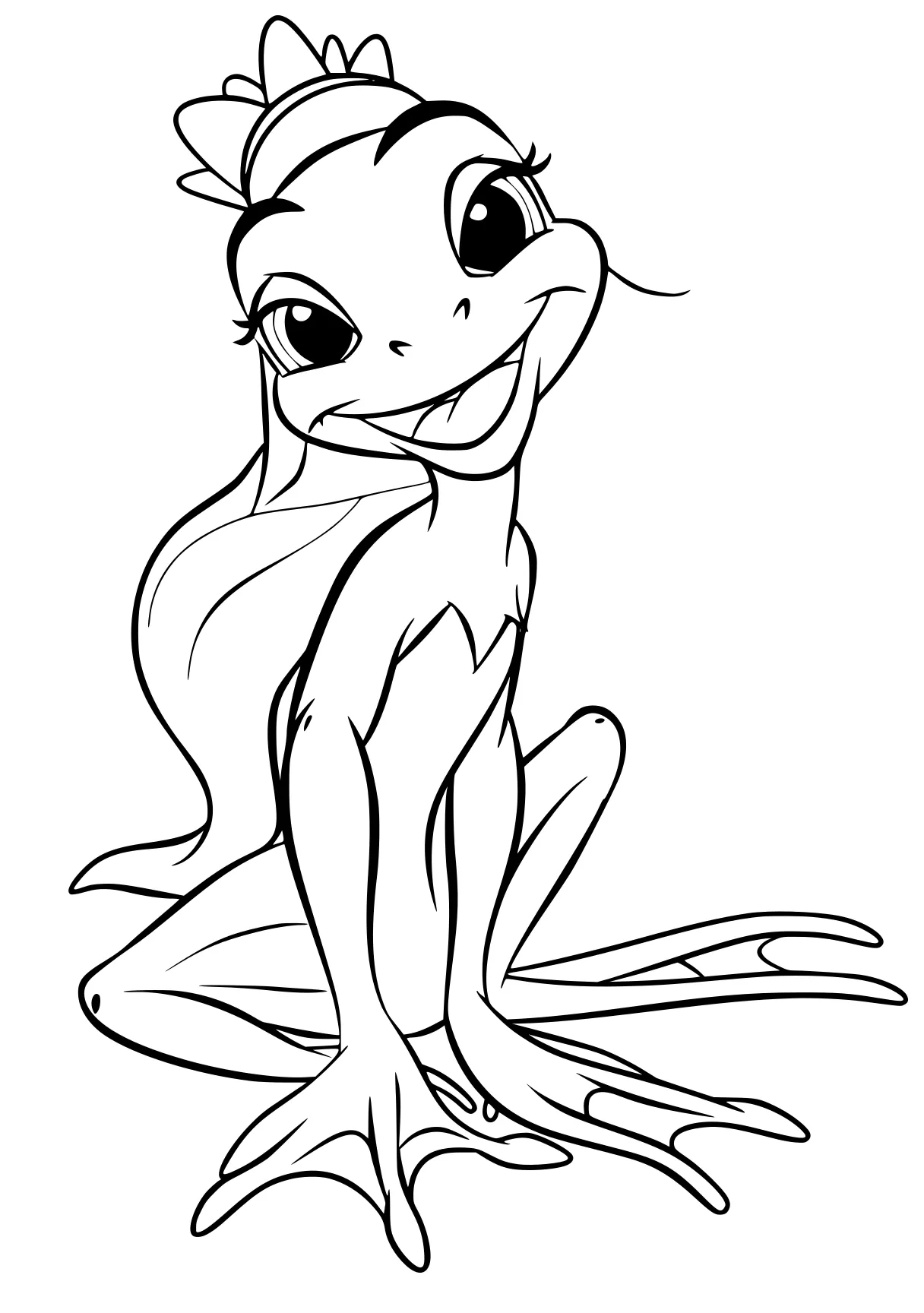 princess and the frog coloring pages mermaid, winx, stitch, ariel, phineas, free page downloads