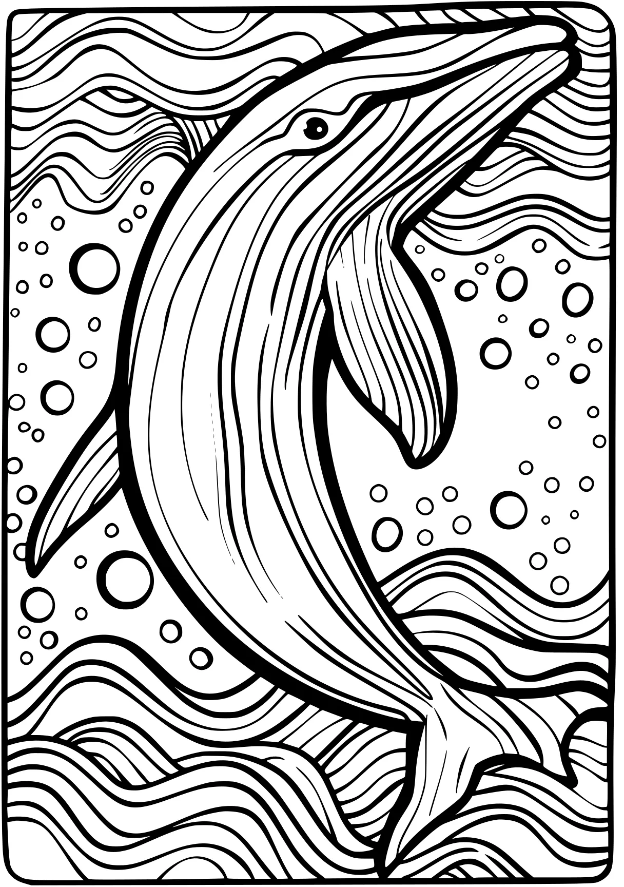 bluey coloring sheet whale, siren, dolphin, fish, free page downloads