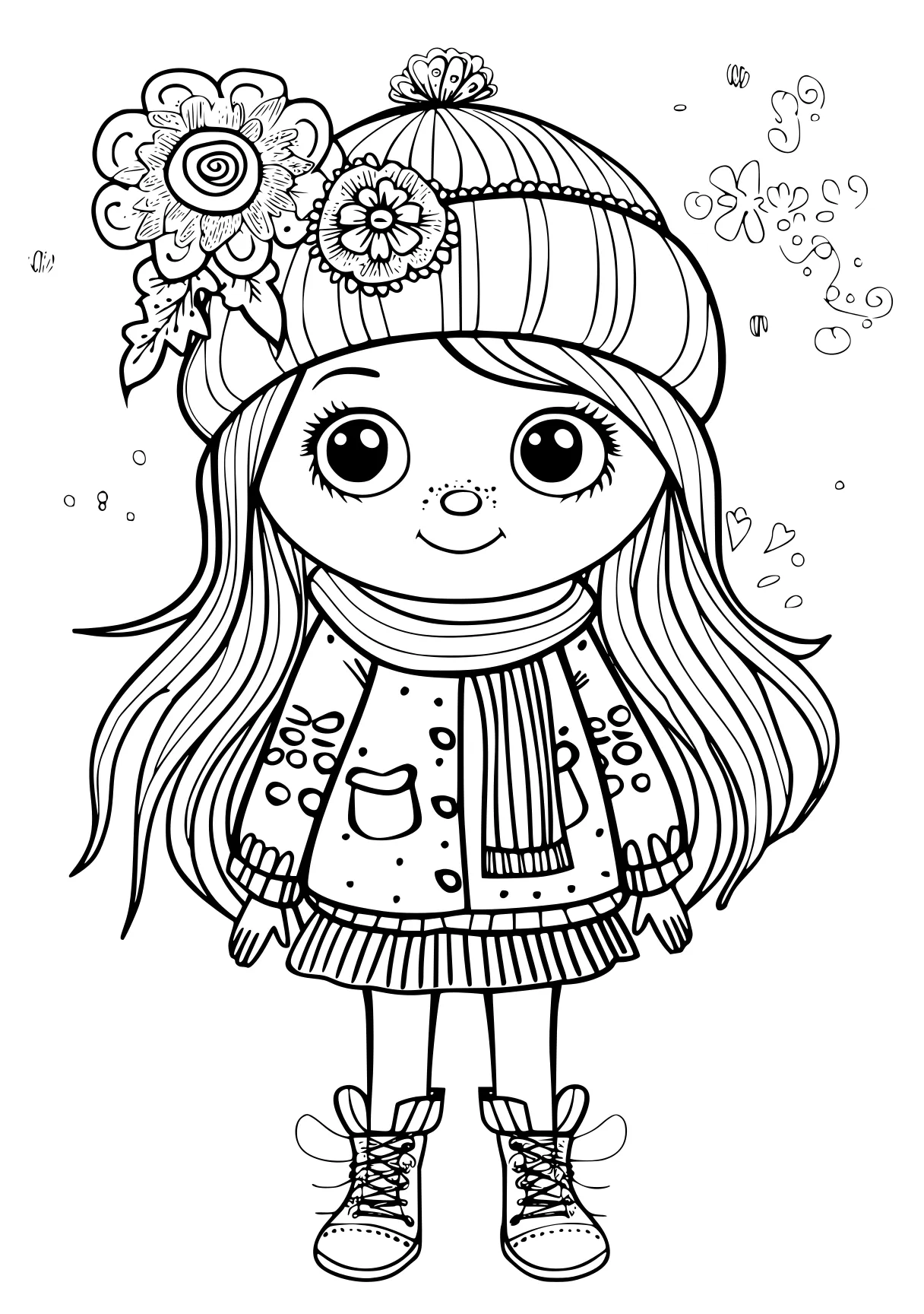 fun coloring pages winter, illustrator, printables, free page downloads