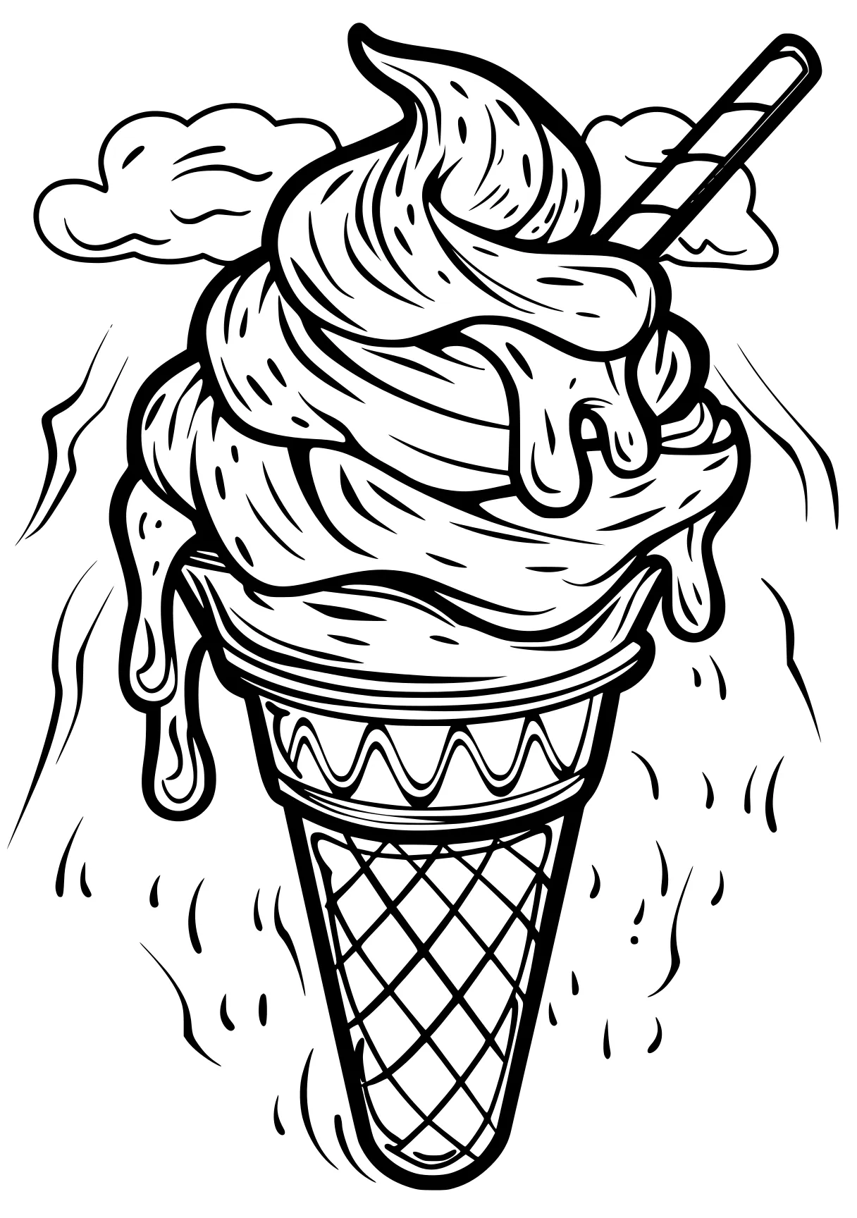 ice cream coloring pages ice, illustrator, tornado, free page downloads