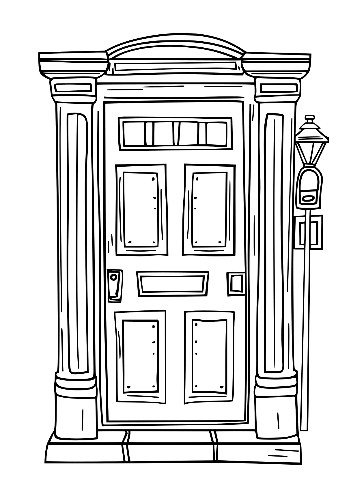 coloring pages roblox doors, pillar, ornament, design, free page downloads