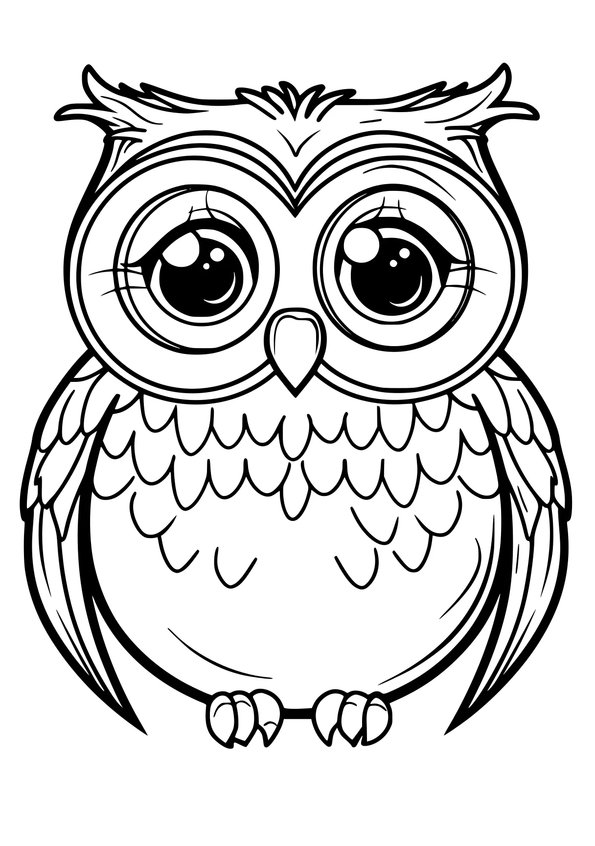 printable pictures to color owl, illustrator, printables, free coloring page downloads