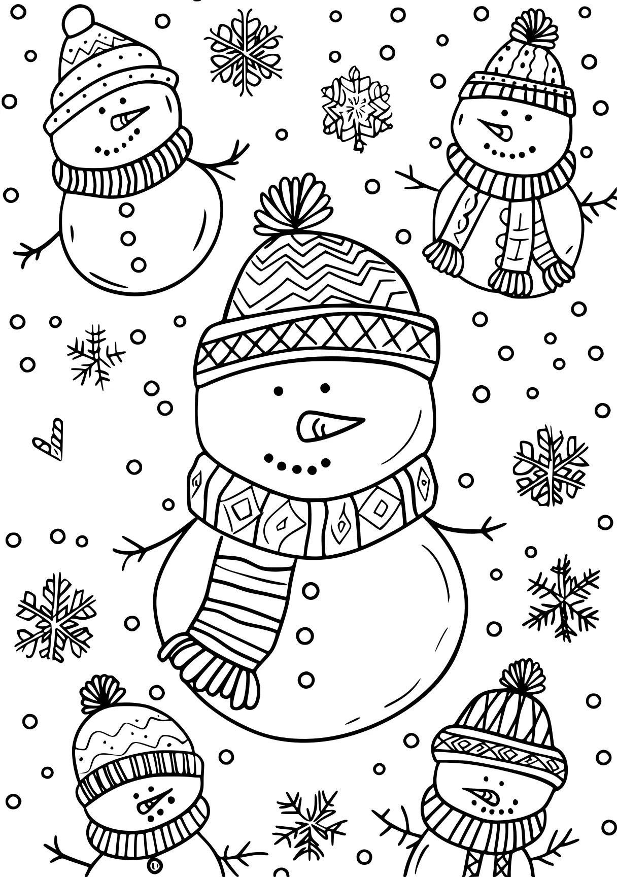 winter coloring snowman, zentangle, winter, free page downloads