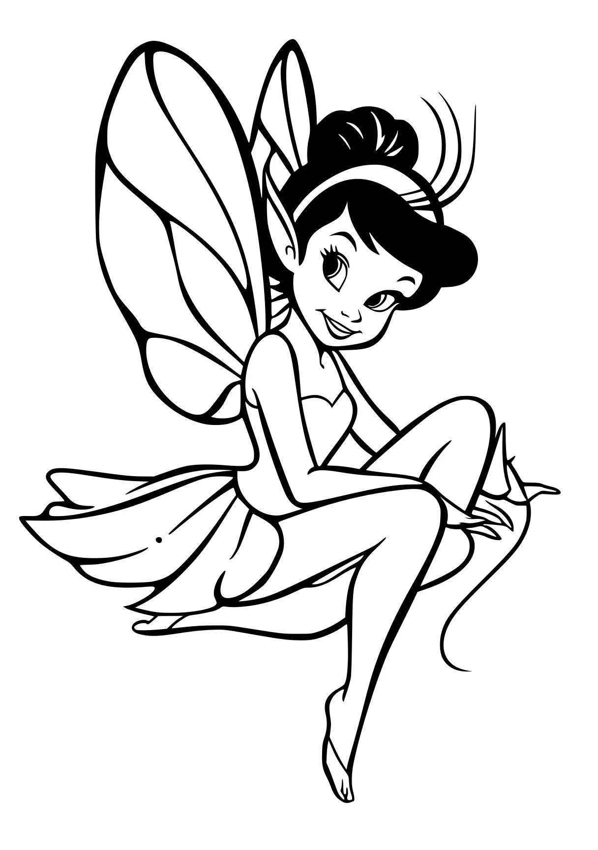 tinker bell coloring pages fairy, tiana, jasmine, winx, ariel, free page downloads