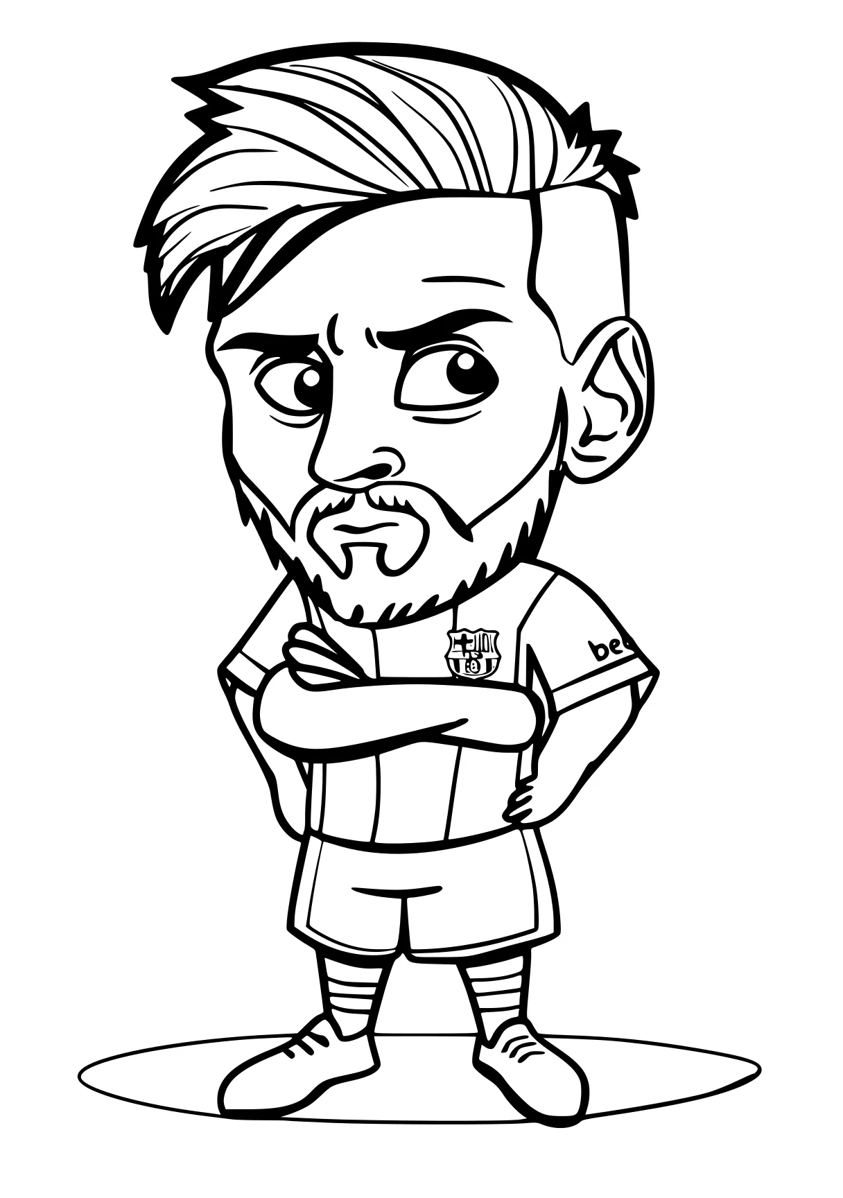 messi coloring page messi, mini, chibi, cartoon, ronaldo, free downloads