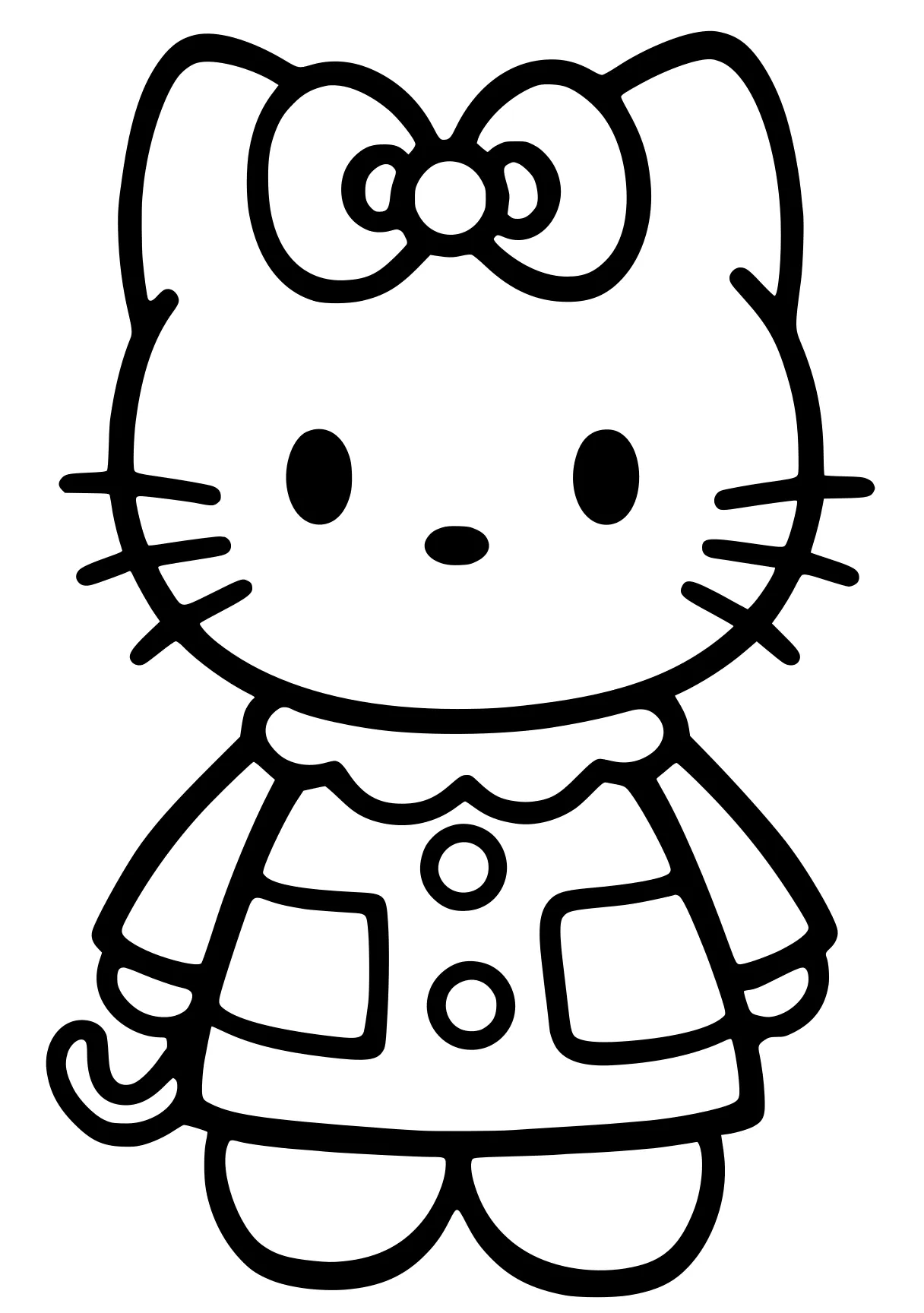 hello kitty and friends coloring pages sanrio, kitty, unikitty, free page downloads