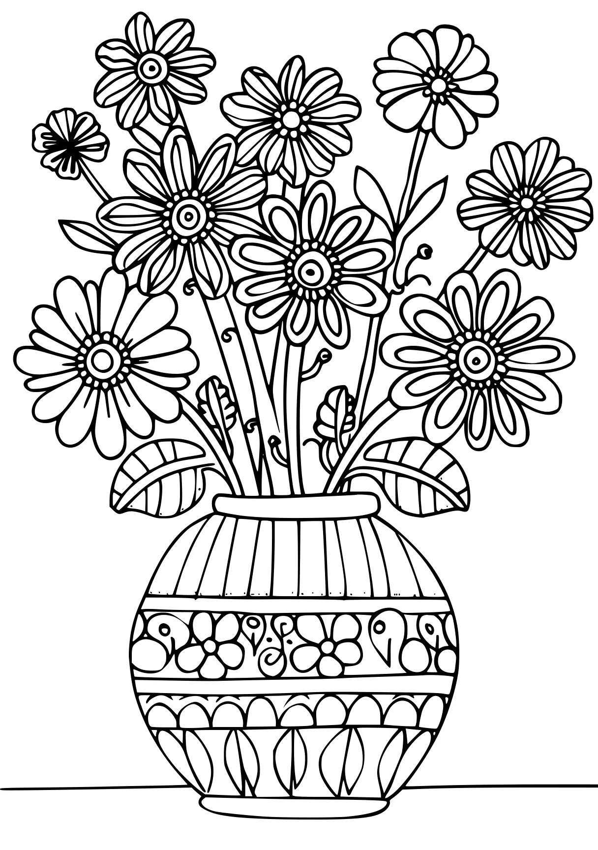 mothers day coloring sheet, zentangle, flowers, flower, free page downloads