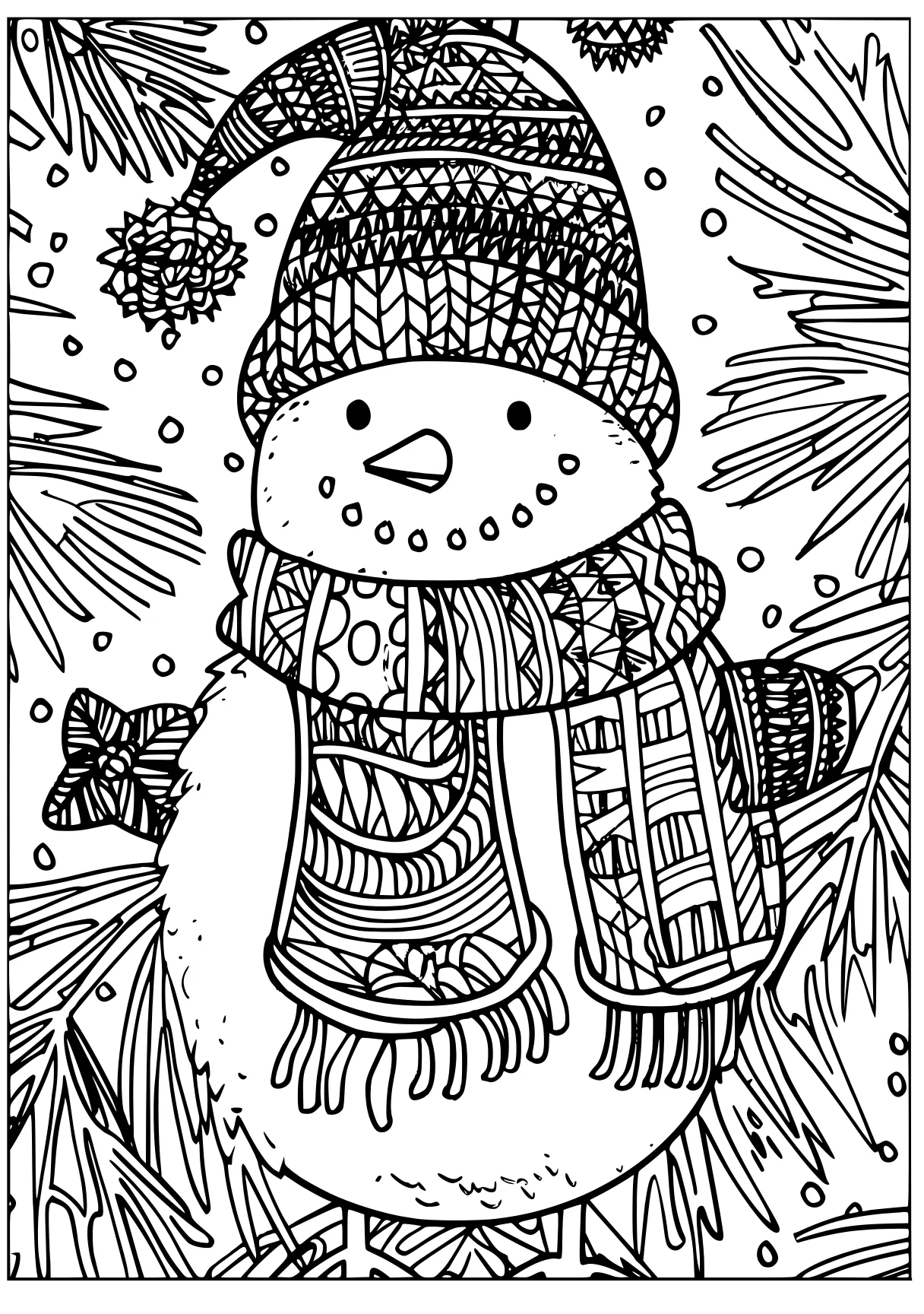 holiday coloring sheets snowman, nutcracker, zentangle, free page downloads