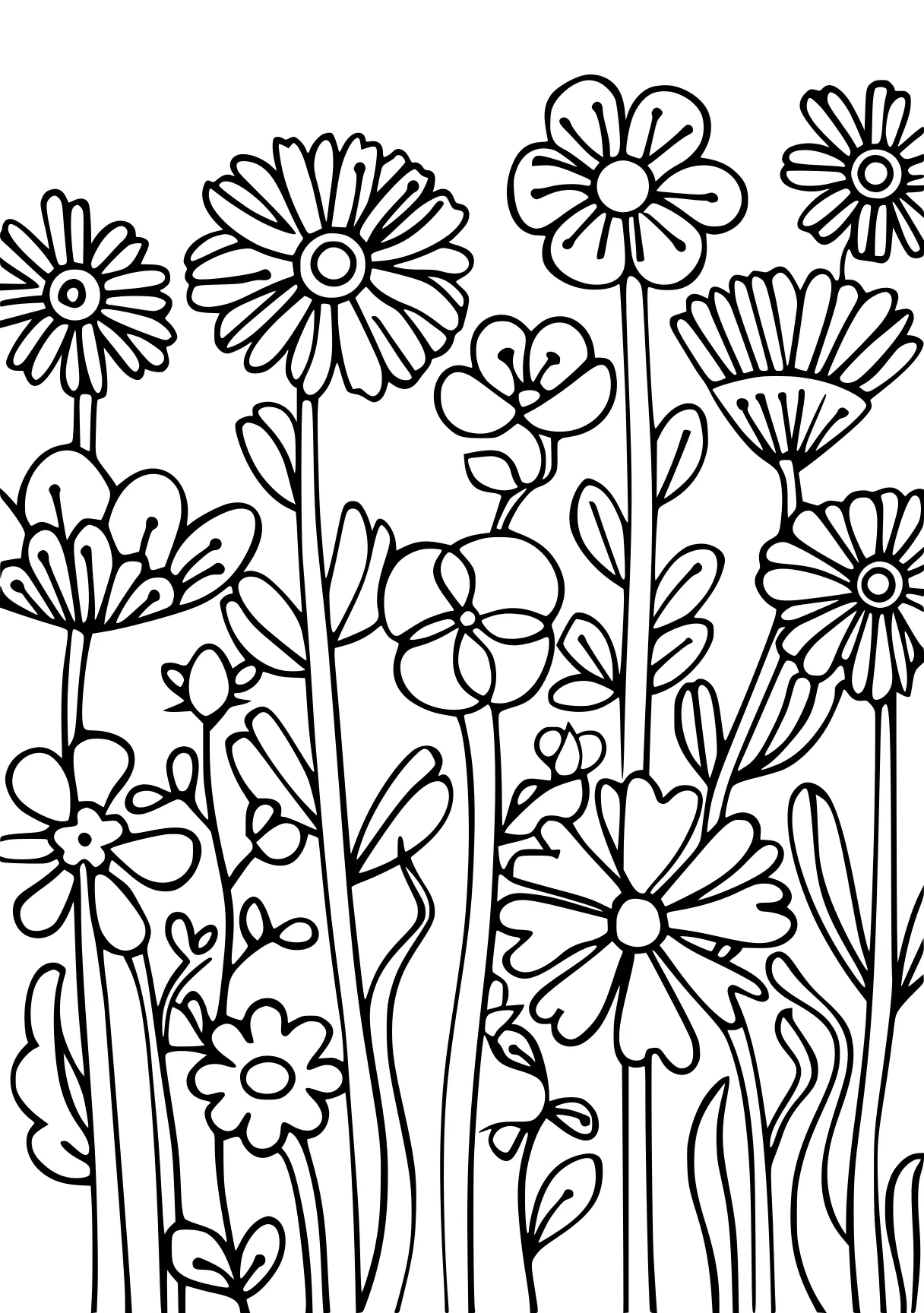 preschool coloring sheets, pattern, flowers, colouring, free page downloads