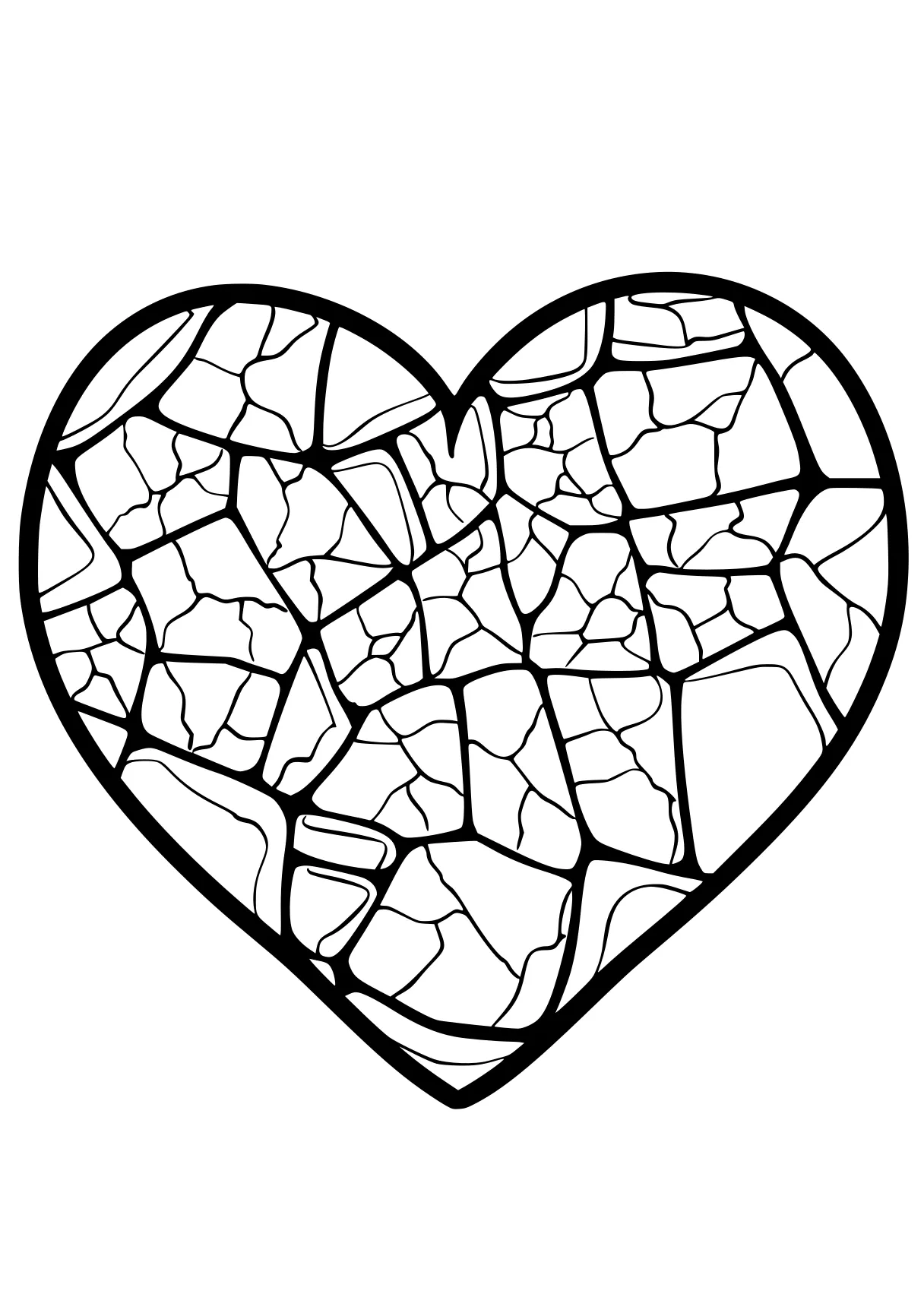 heart coloring sheet heart, iheartcraftythings, shattered, wall, valentine, free page downloads