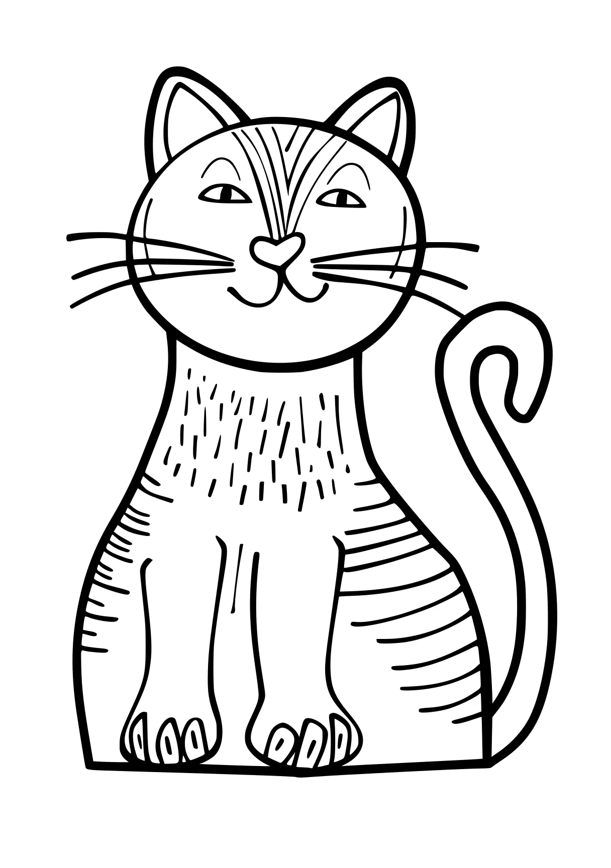 cute cat coloring pages cat, illustrator, kitty, free page downloads