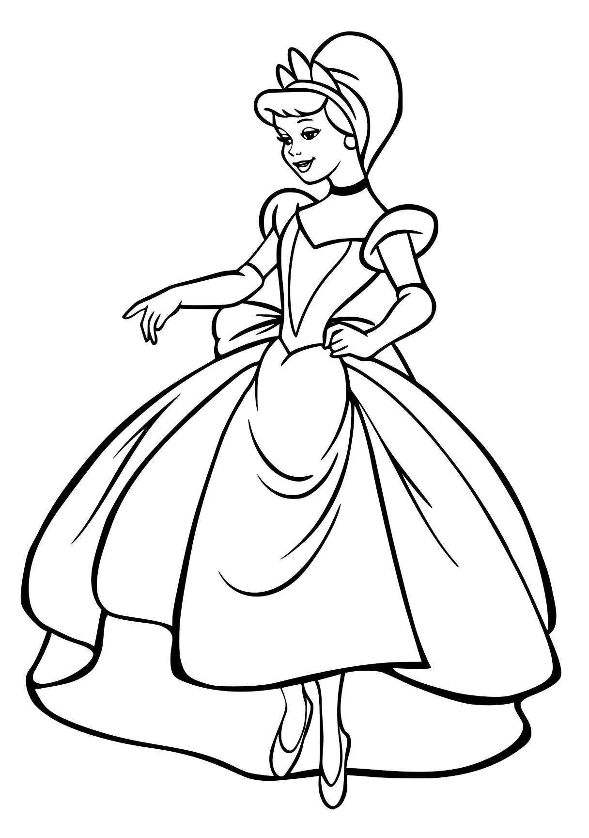 cinderella coloring cinderella, belle, tiana, elsa, rapunzel, free page downloads