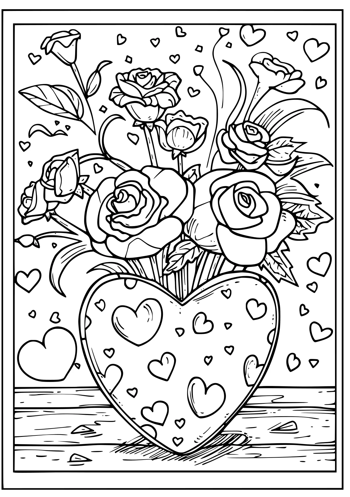 free coloring pages valentines day, printables, zentangle, colouring, page downloads