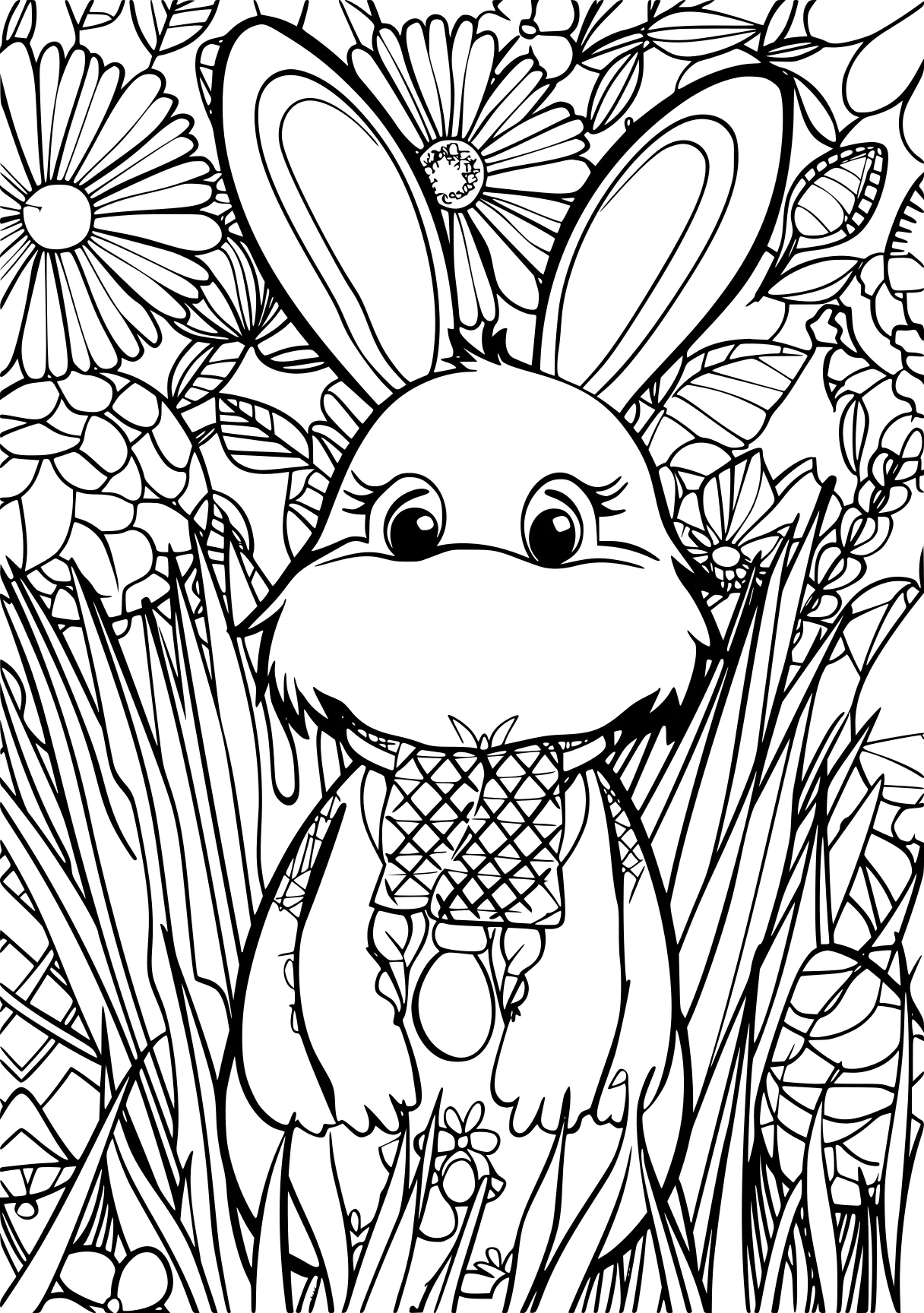 coloring pages for easter bunny, rabbit, scorbunny, free page downloads